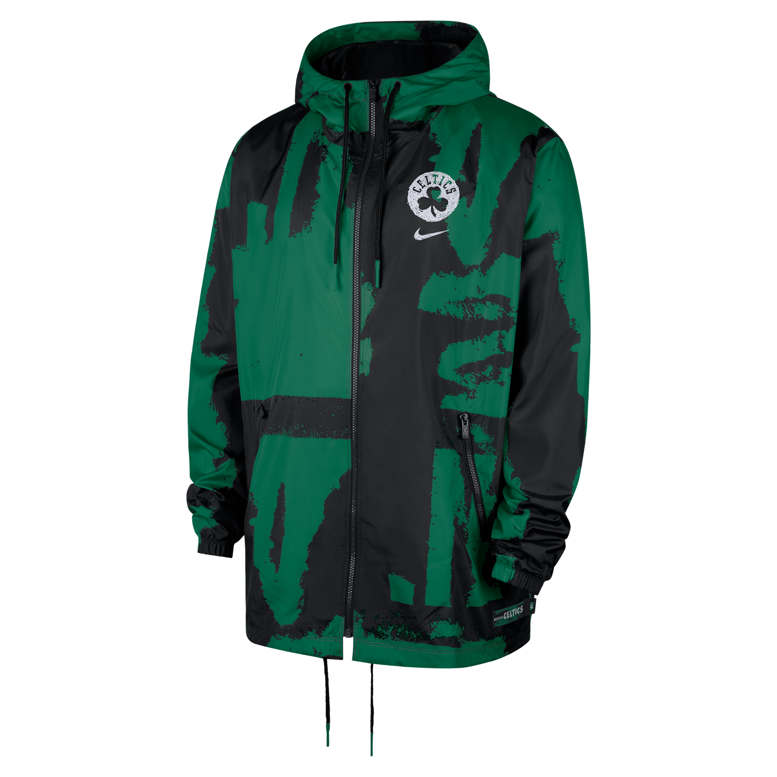 Giacca in tessuto con zip a tutta lunghezza Boston Celtics Courtside Nike NBA Club – Uomo - Nero