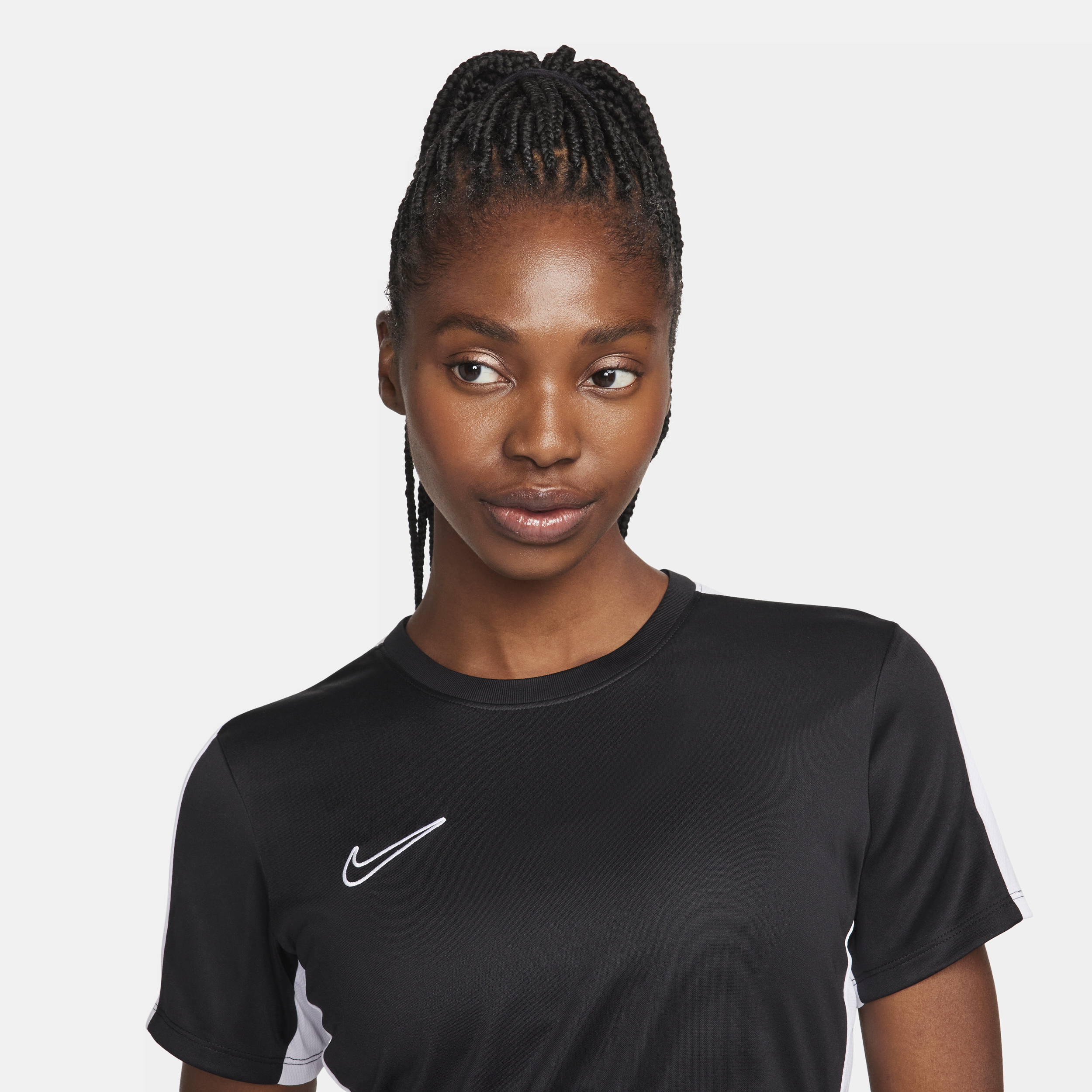 Nike Dri-FIT Academy Voetbaltop met korte mouwen voor dames Zwart