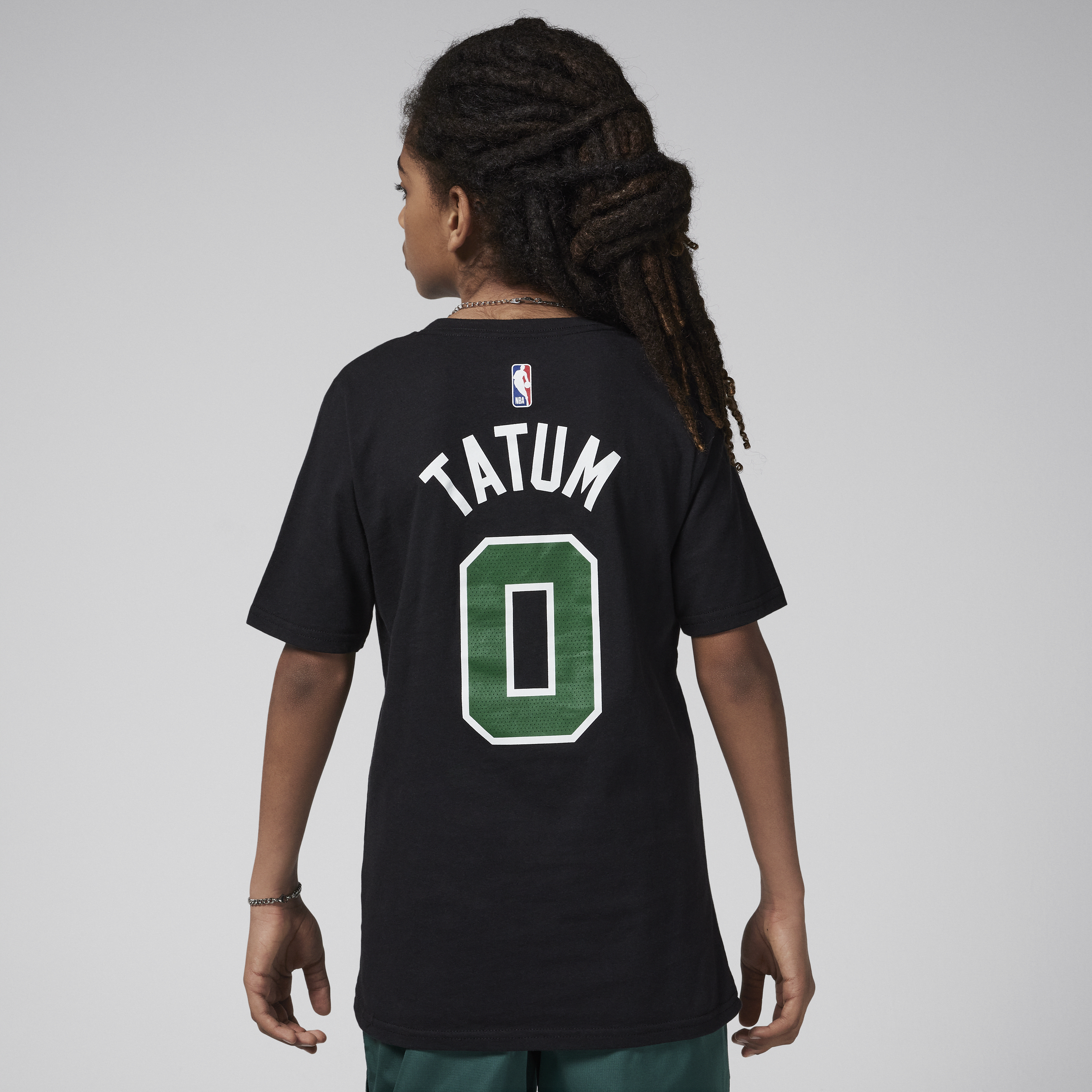 Jordan Jayson Tatum Boston Celtics Statement Edition NBA-shirt voor kids Zwart