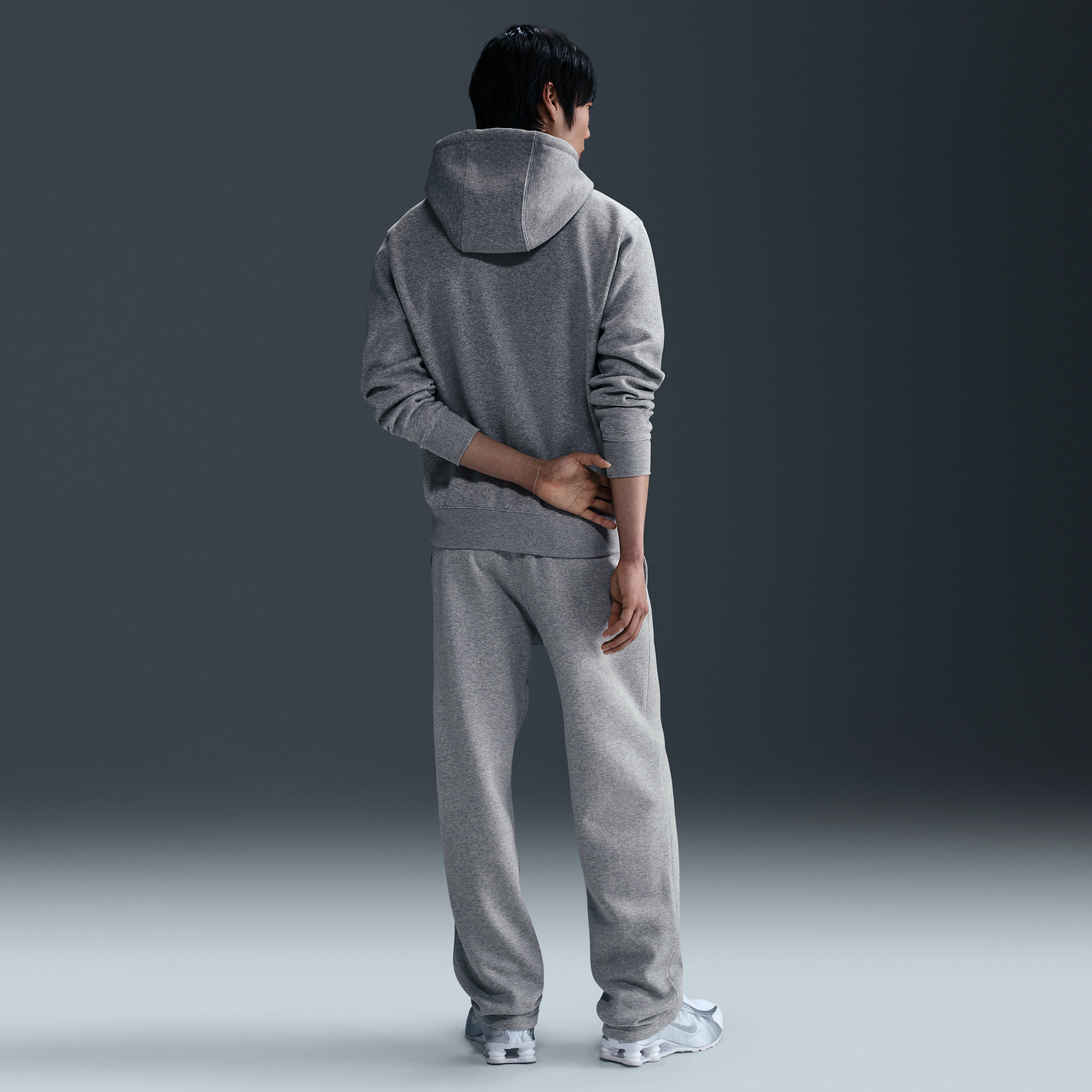 Pantalon en Fleece à ourlet ouvert Nike Club pour homme - Gris