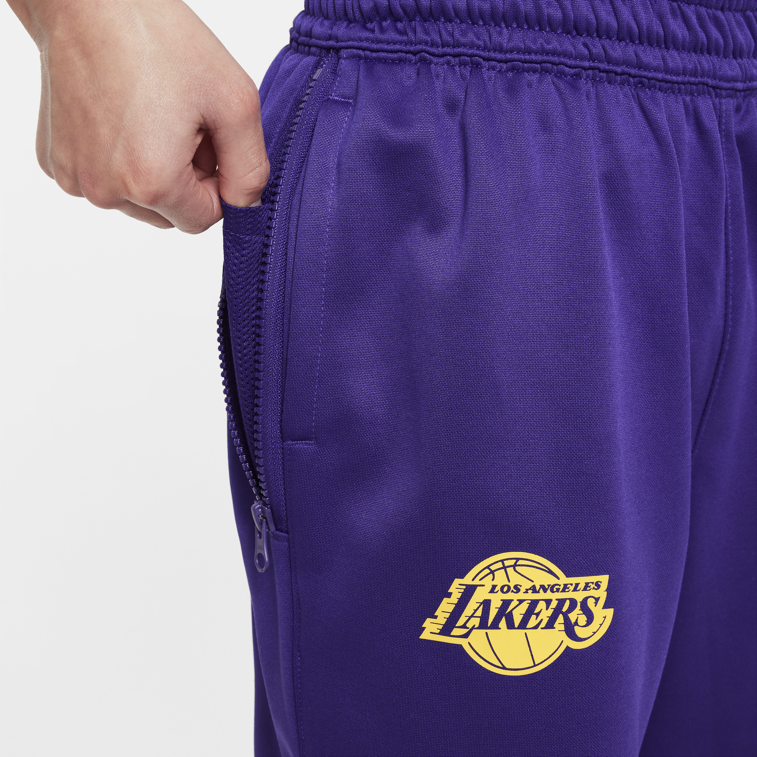 Nike Los Angeles Lakers Spotlight NBA-broek met Dri-FIT voor kids Paars