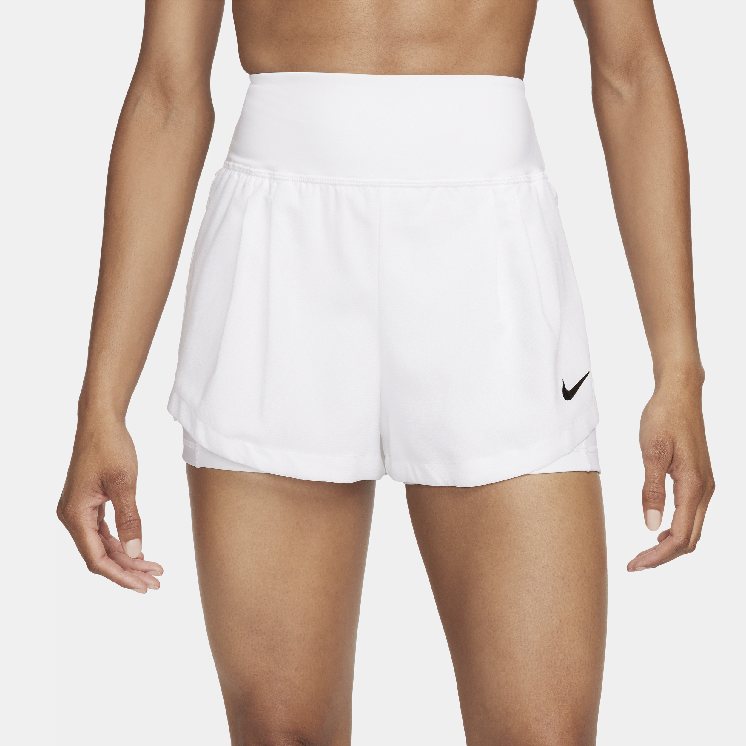 Nike Court Advantage Dri-FIT tennisshorts voor dames Wit