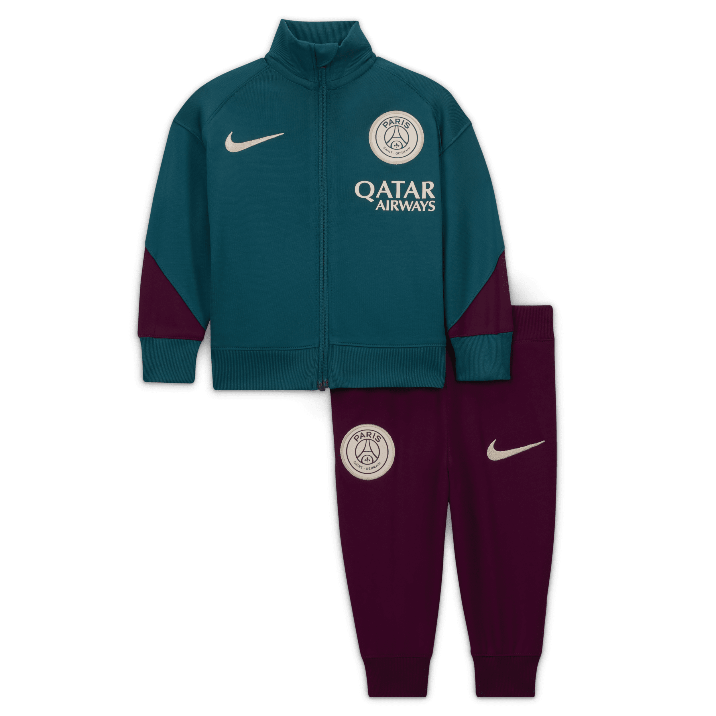 Nike Paris Saint-Germain Strike Dri-FIT knit voetbaltrainingspak voor baby's Groen