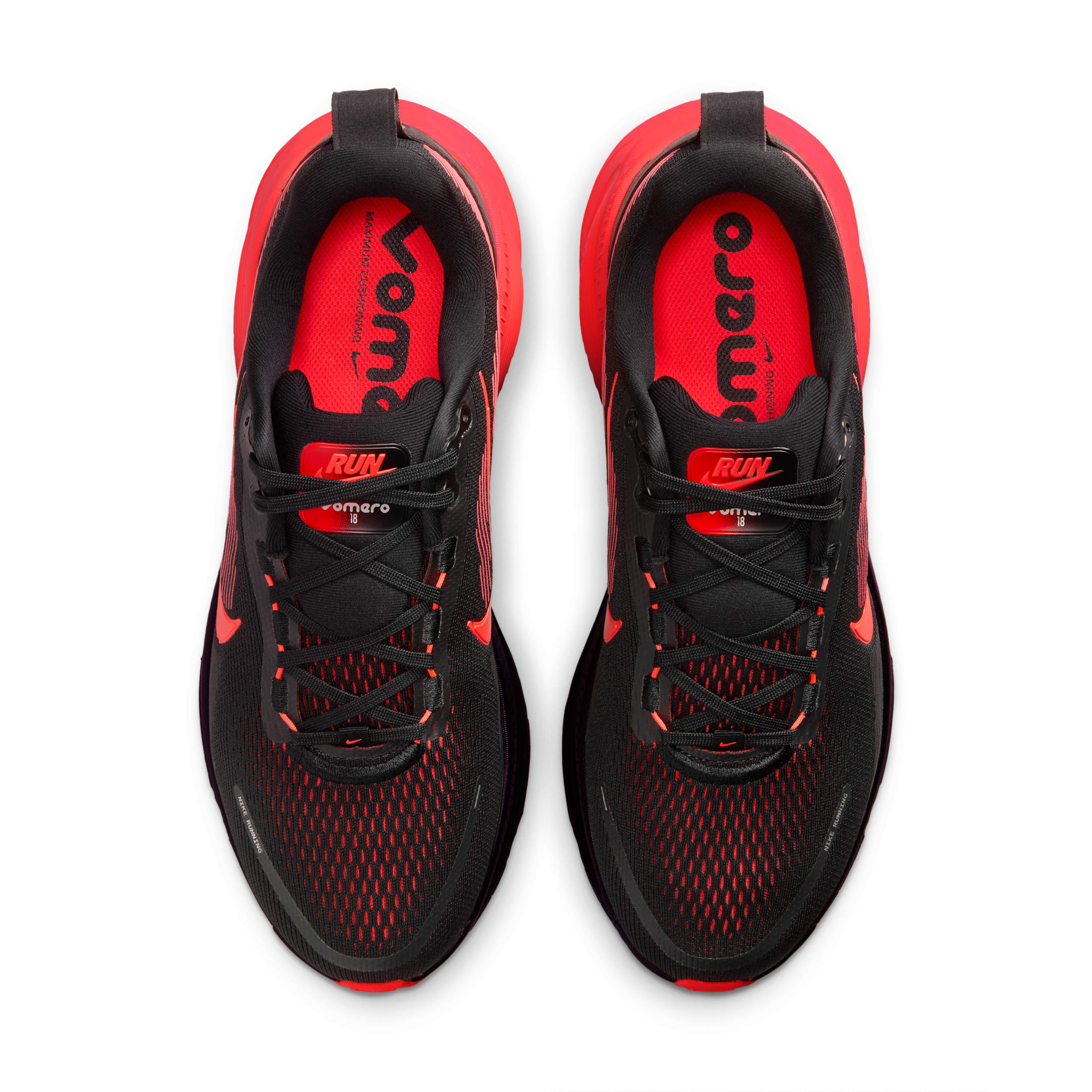Nike Vomero 18 Black / University Red, vue 4