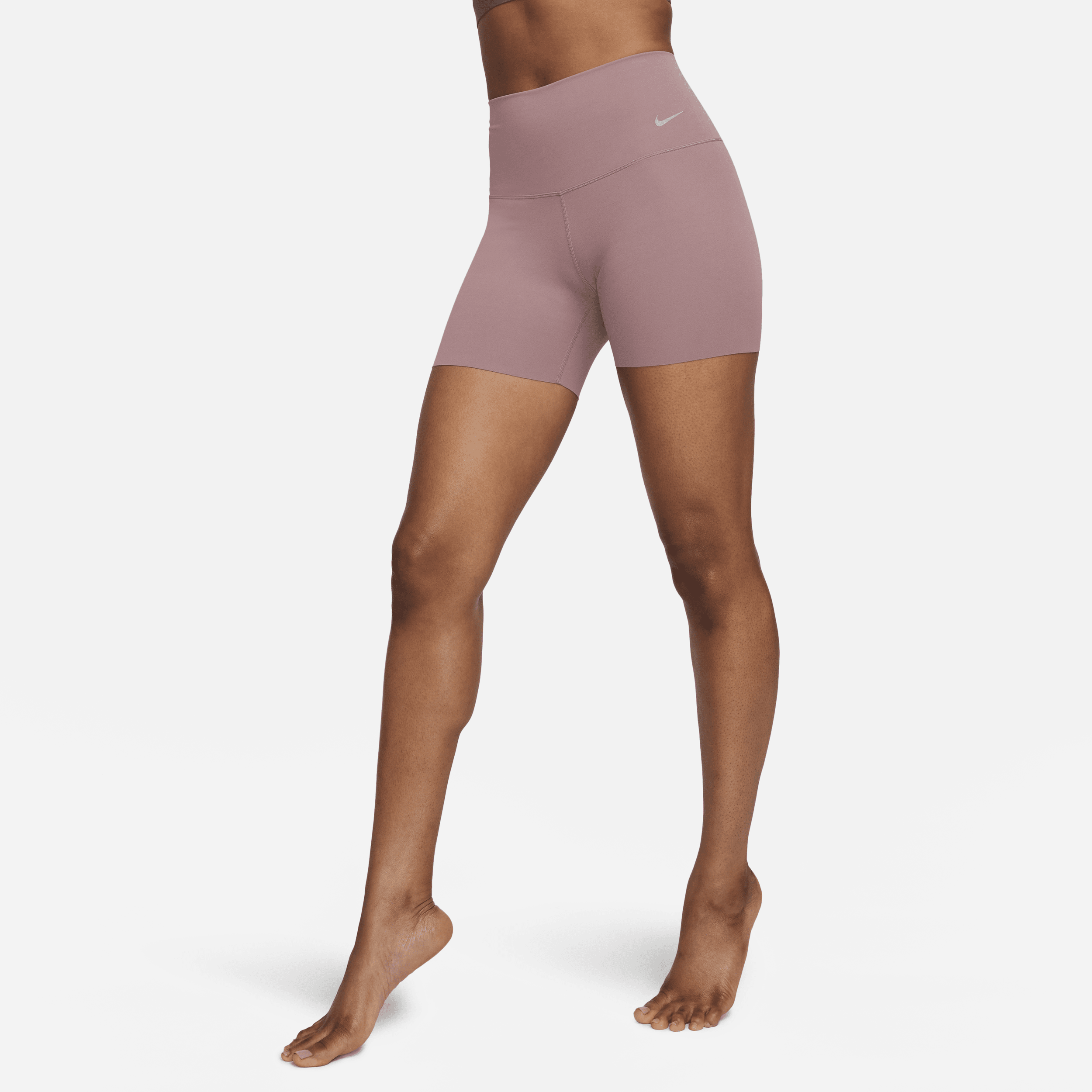 Cycliste taille haute à maintien léger 13 cm Nike Zenvy pour femme - Pourpre