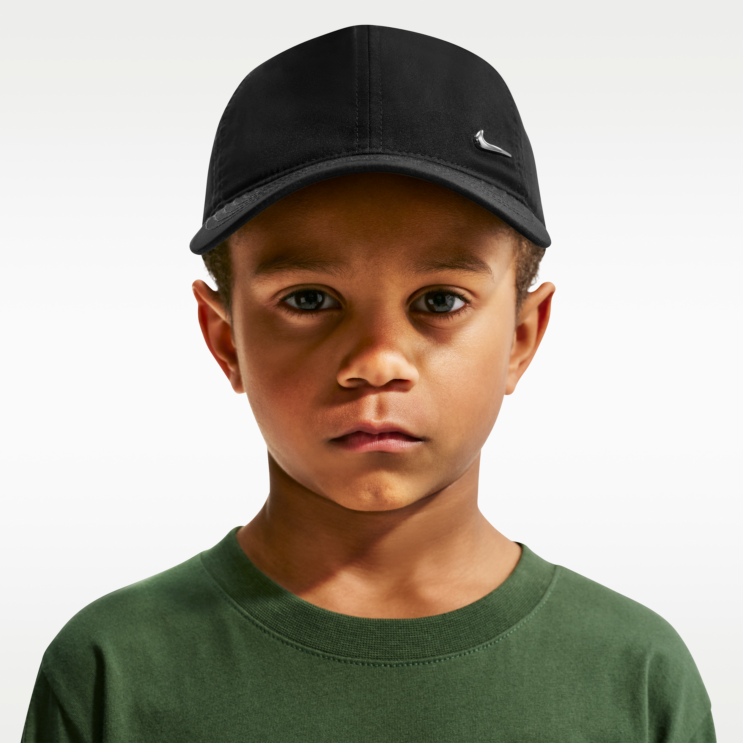 Thumbnail - Nike Dri-FIT Metal Swoosh Club Cap (jüngere Kinder) - Schwarz