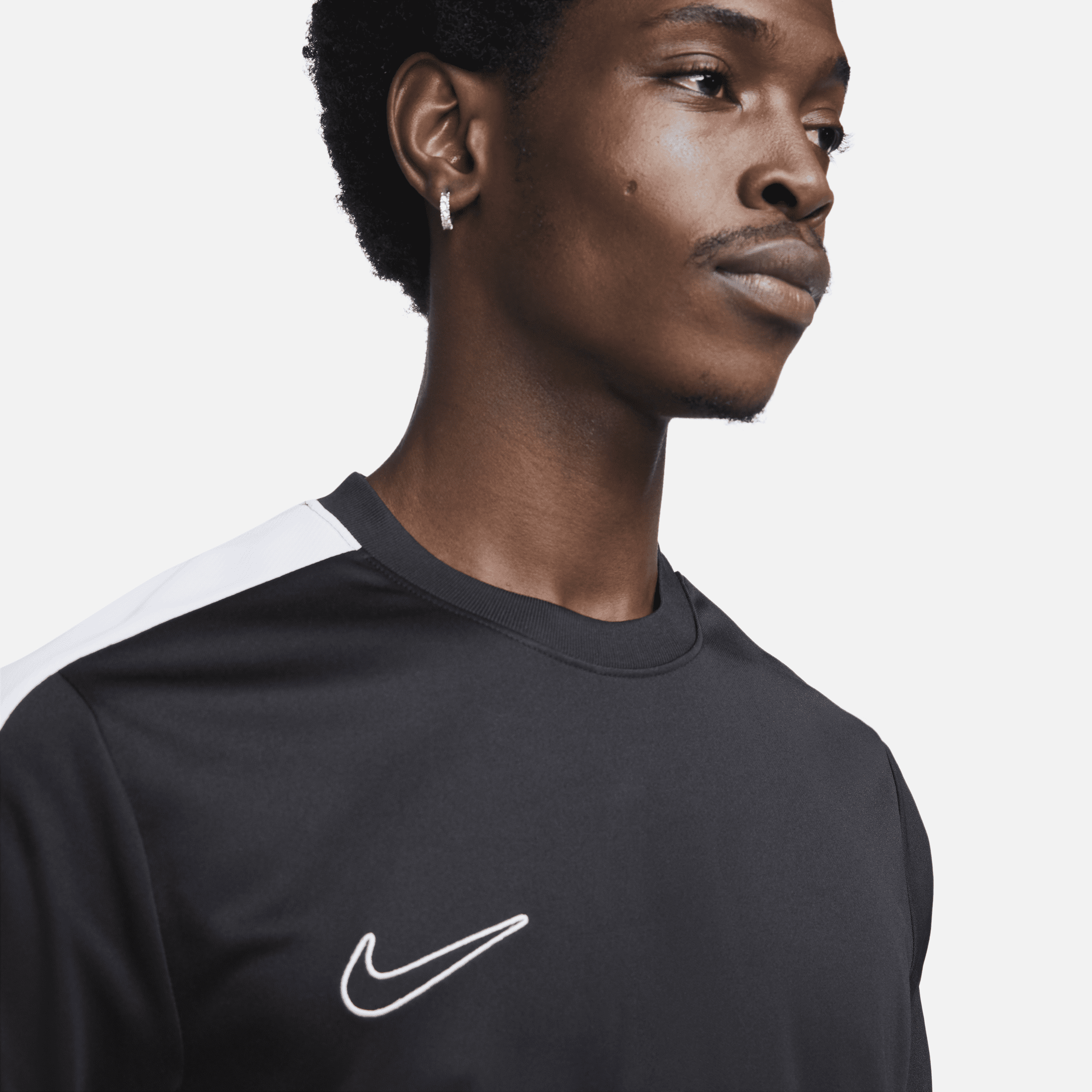 Haut de foot à manches courtes Nike Dri-FIT Academy pour homme - Noir