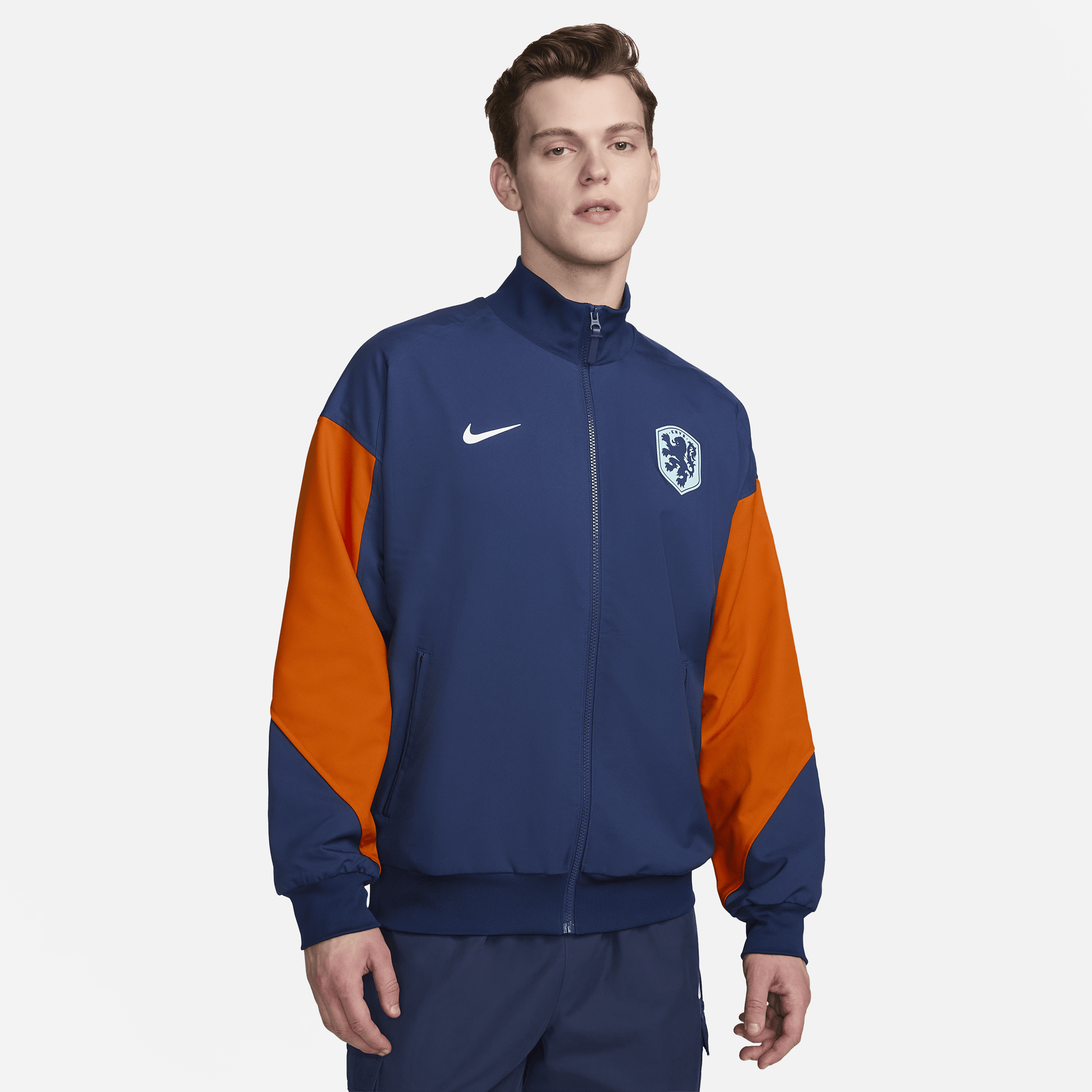 Nike Nederland Strike Dri-FIT voetbaljack voor heren Blauw