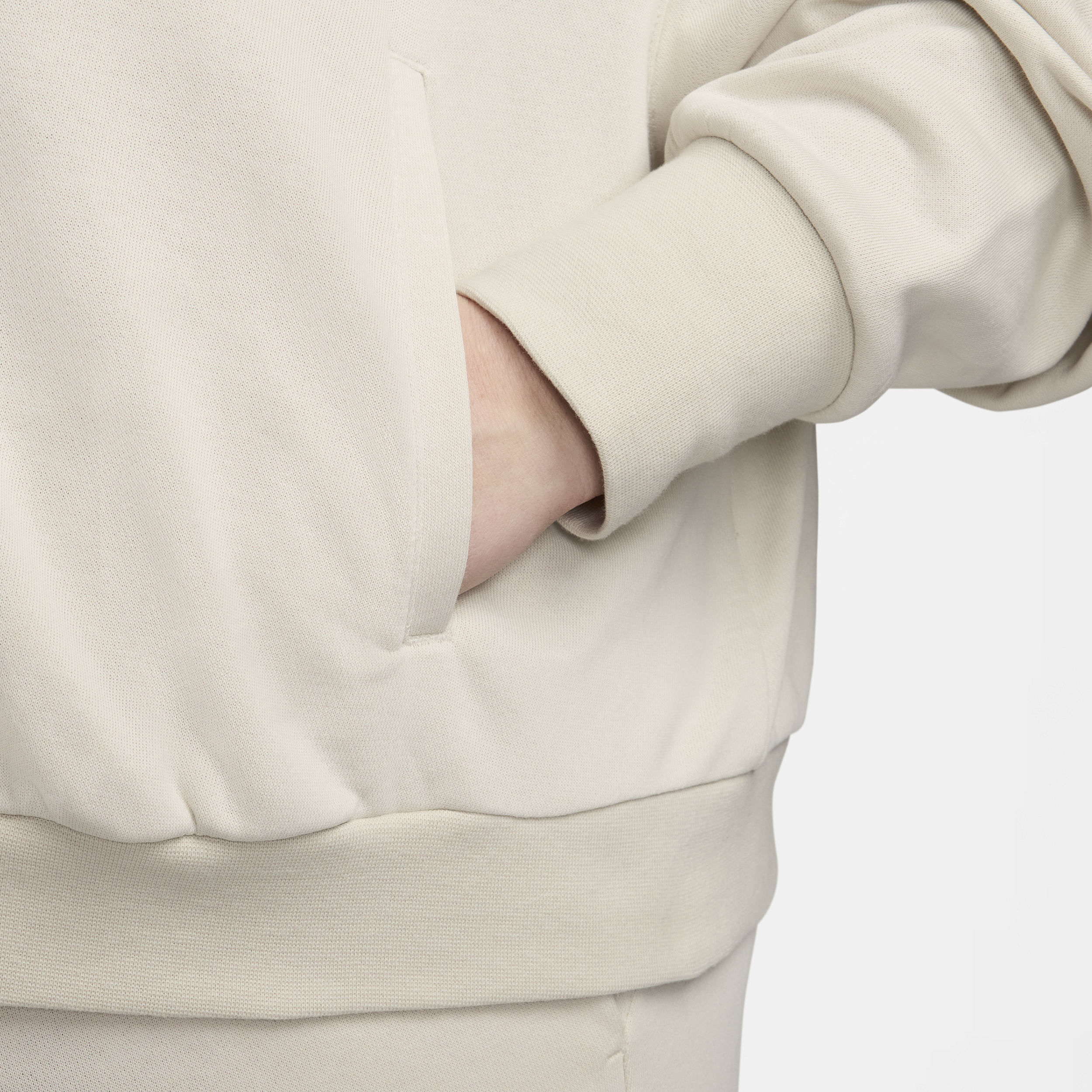 Nike Sportswear Chill Terry ruimvallende hoodie met rits over de hele lengte van sweatstof voor dames (Plus Size) Bruin