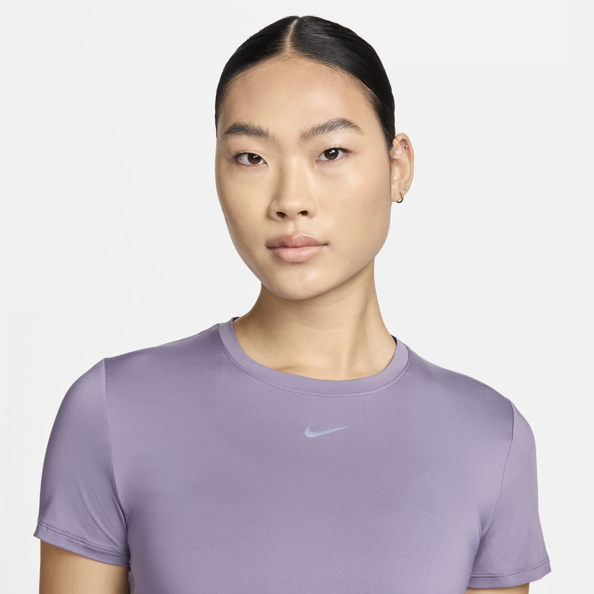 Haut à manches courtes Dri-FIT Nike One Classic pour femme - Pourpre