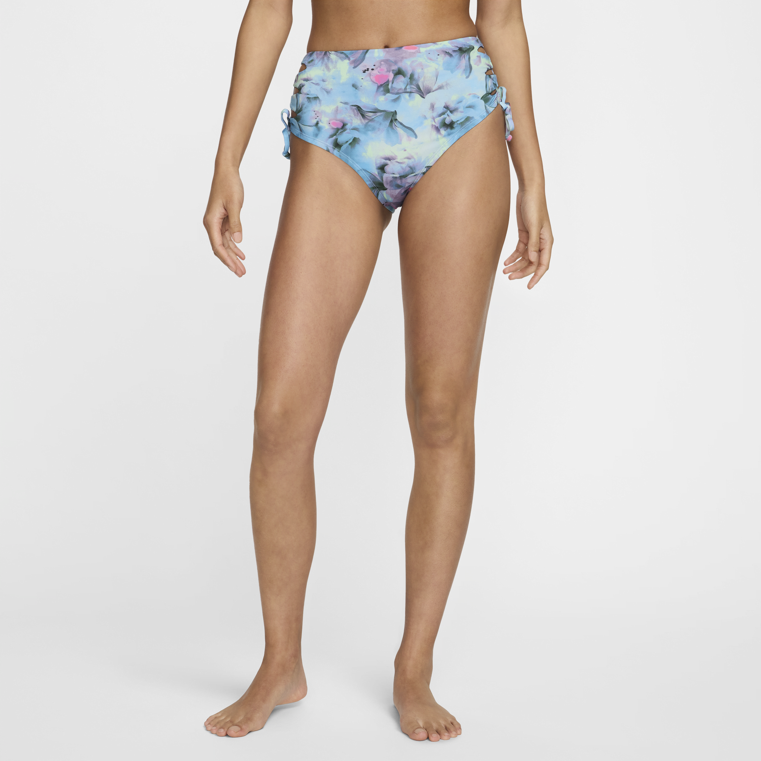 Nike Swim zwembroekje met veterdetails voor dames Blauw