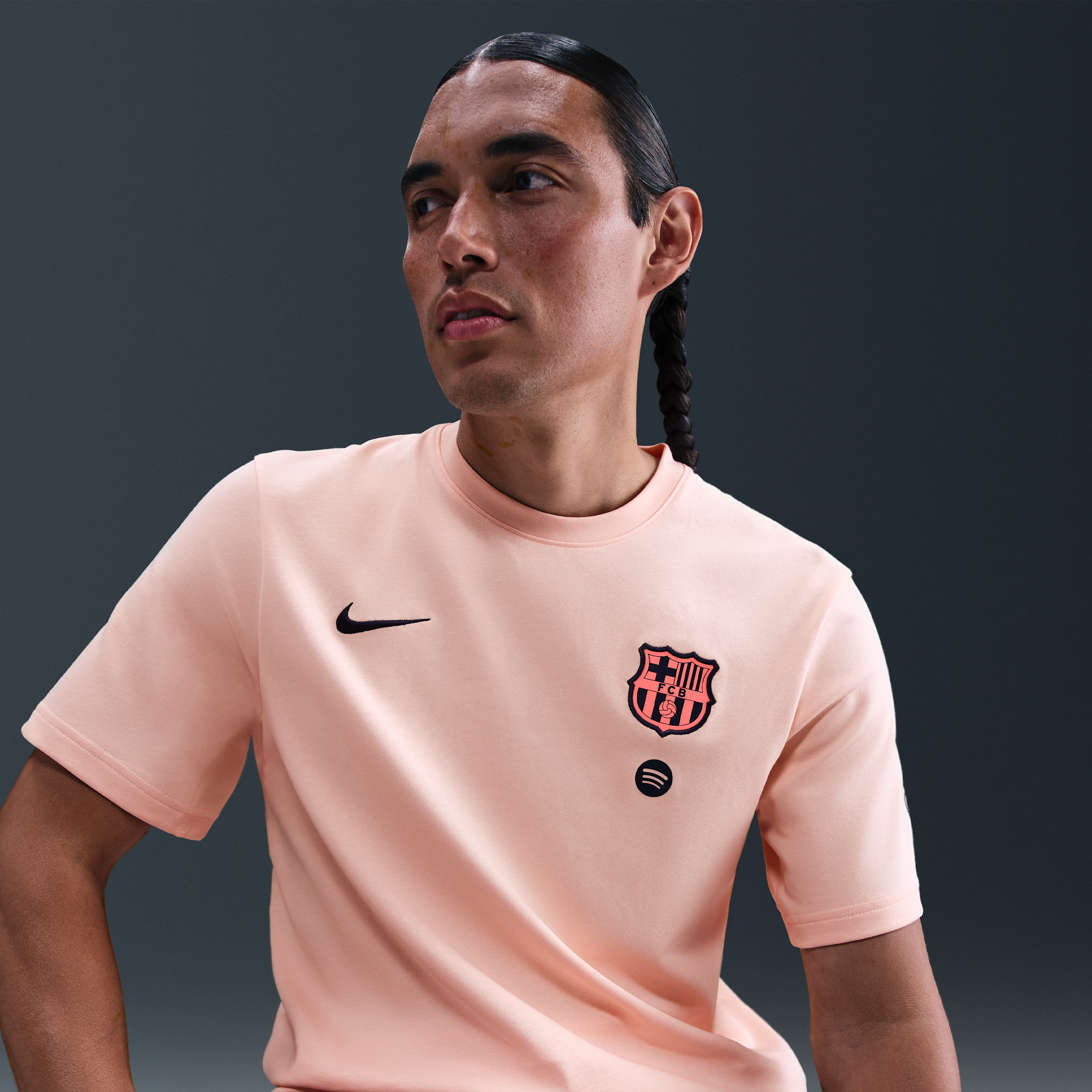 Thumbnail - FC Barcelona Primary Third Nike Dri-FIT Total 90 Fußball-Kurzarmshirt (Herren) - Pink