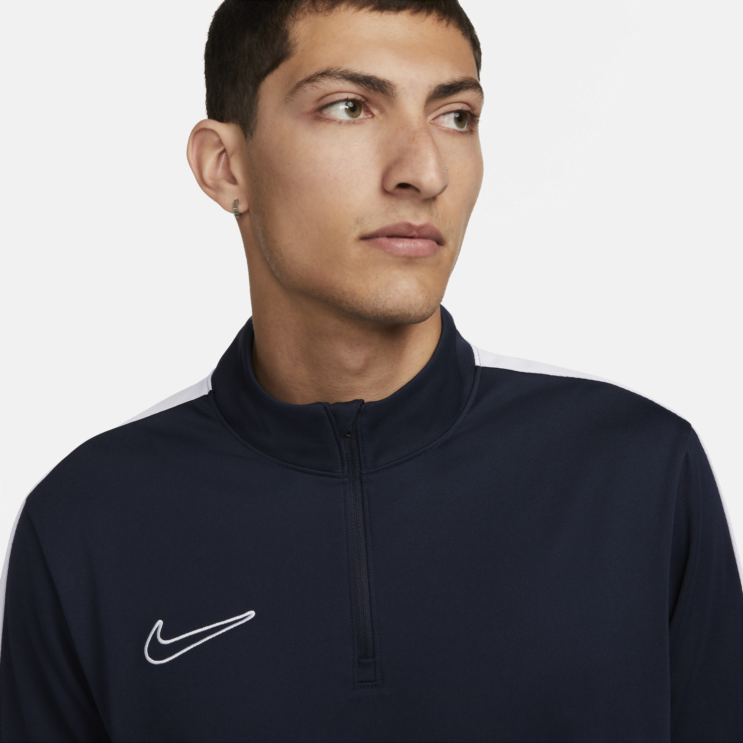 Haut de foot à demi-zip Dri-FIT Nike Academy pour homme - Bleu