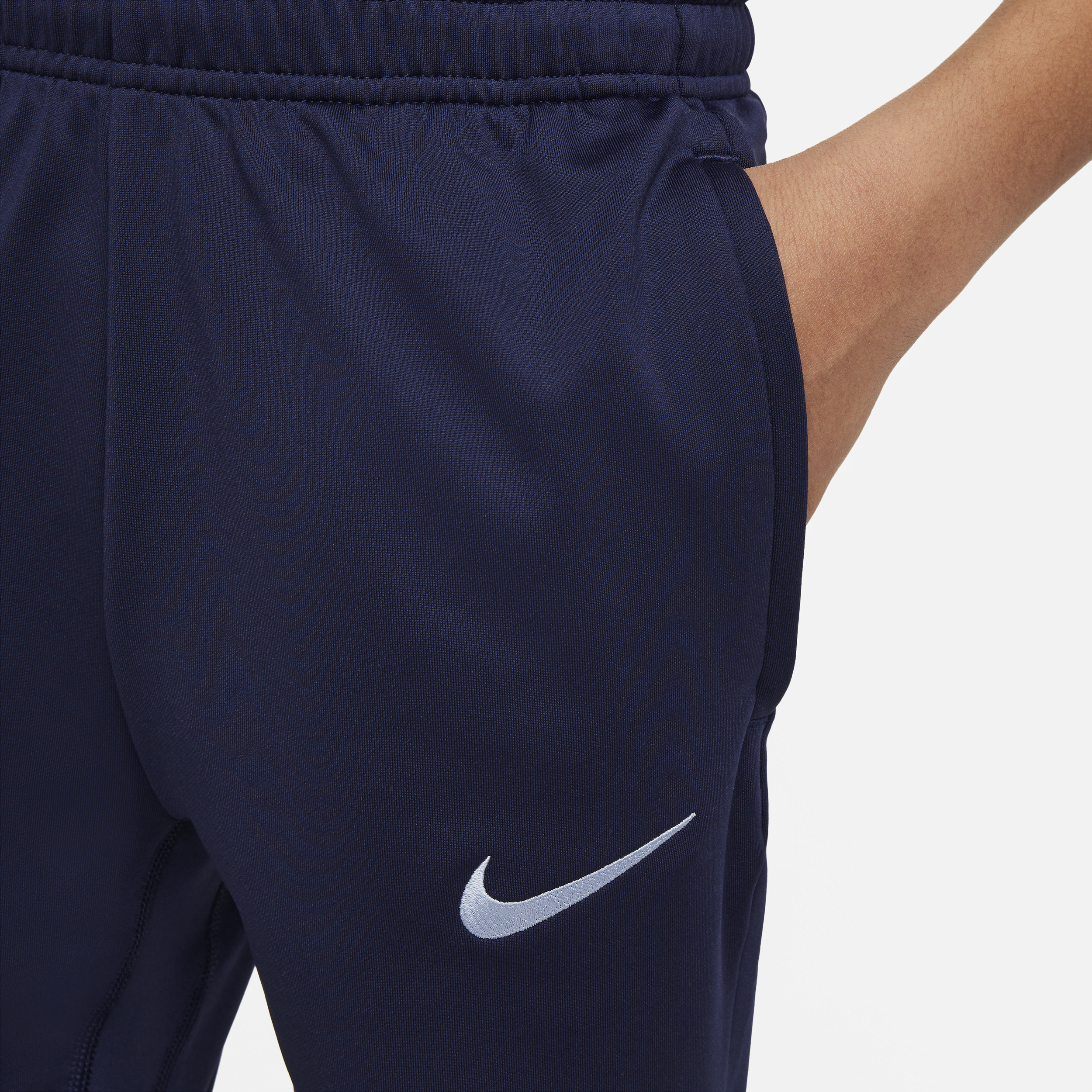 Nike FFF Strike Dri-FIT knit voetbalbroek voor kids Blauw