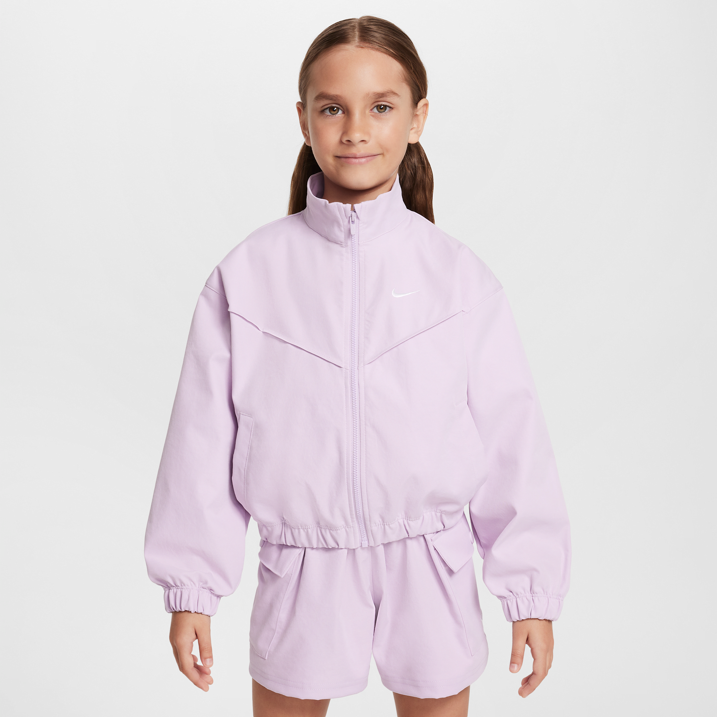 Veste oversize légère Nike Sportswear pour fille - Pourpre