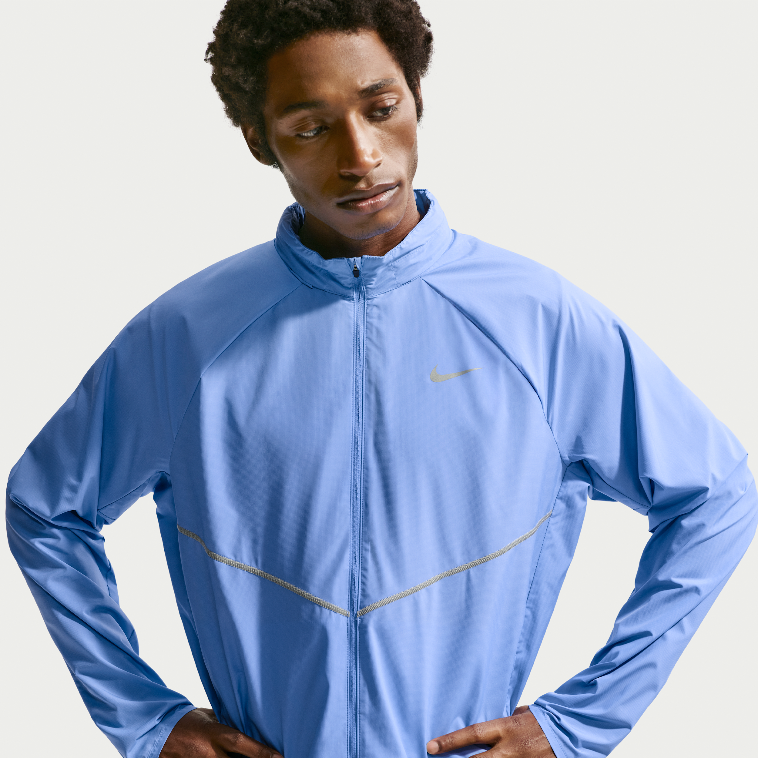 Giacca da running con protezione UV Repel Nike Miler – Uomo - Blu