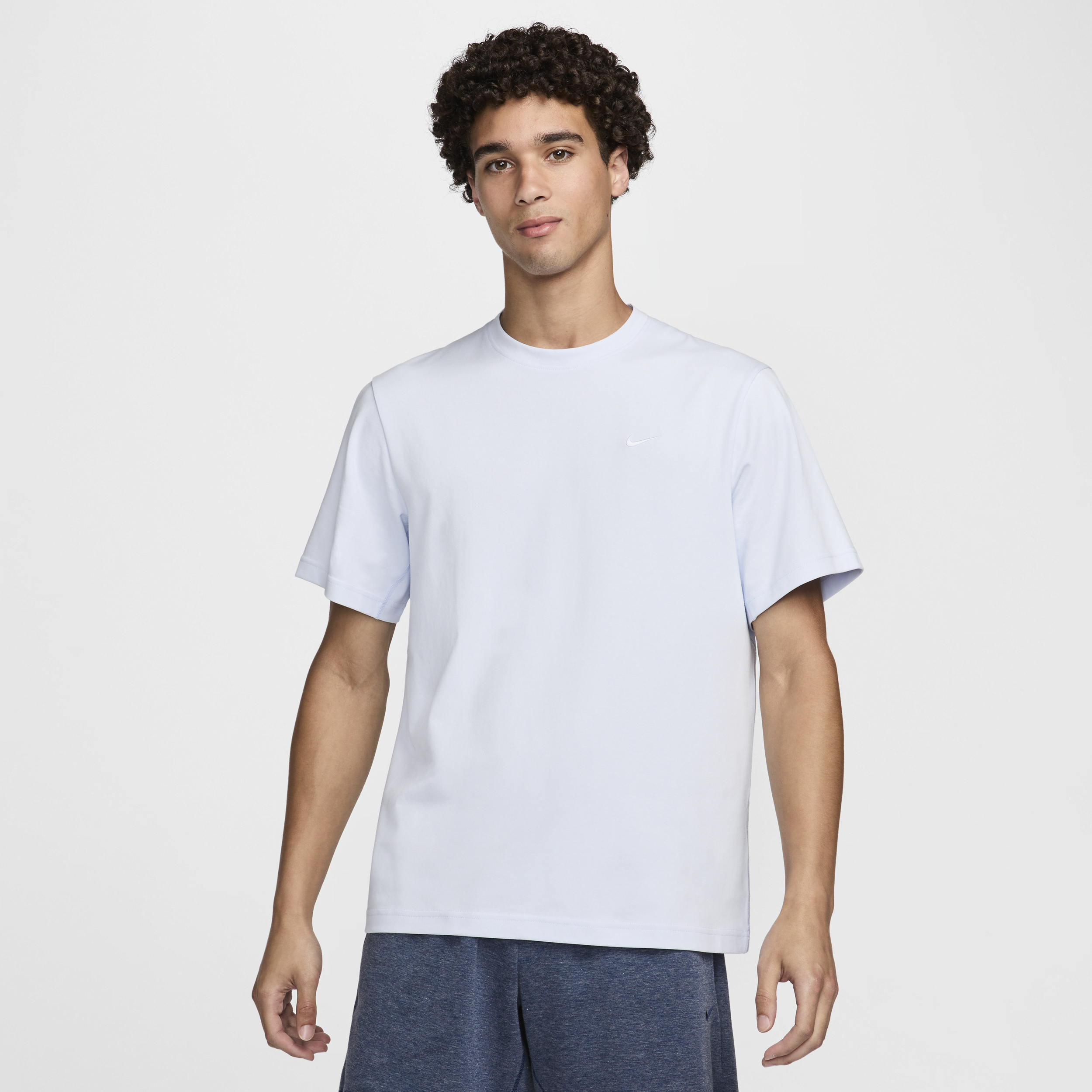 Haut à manches courtes Dri-FIT Nike Primary pour homme - Gris