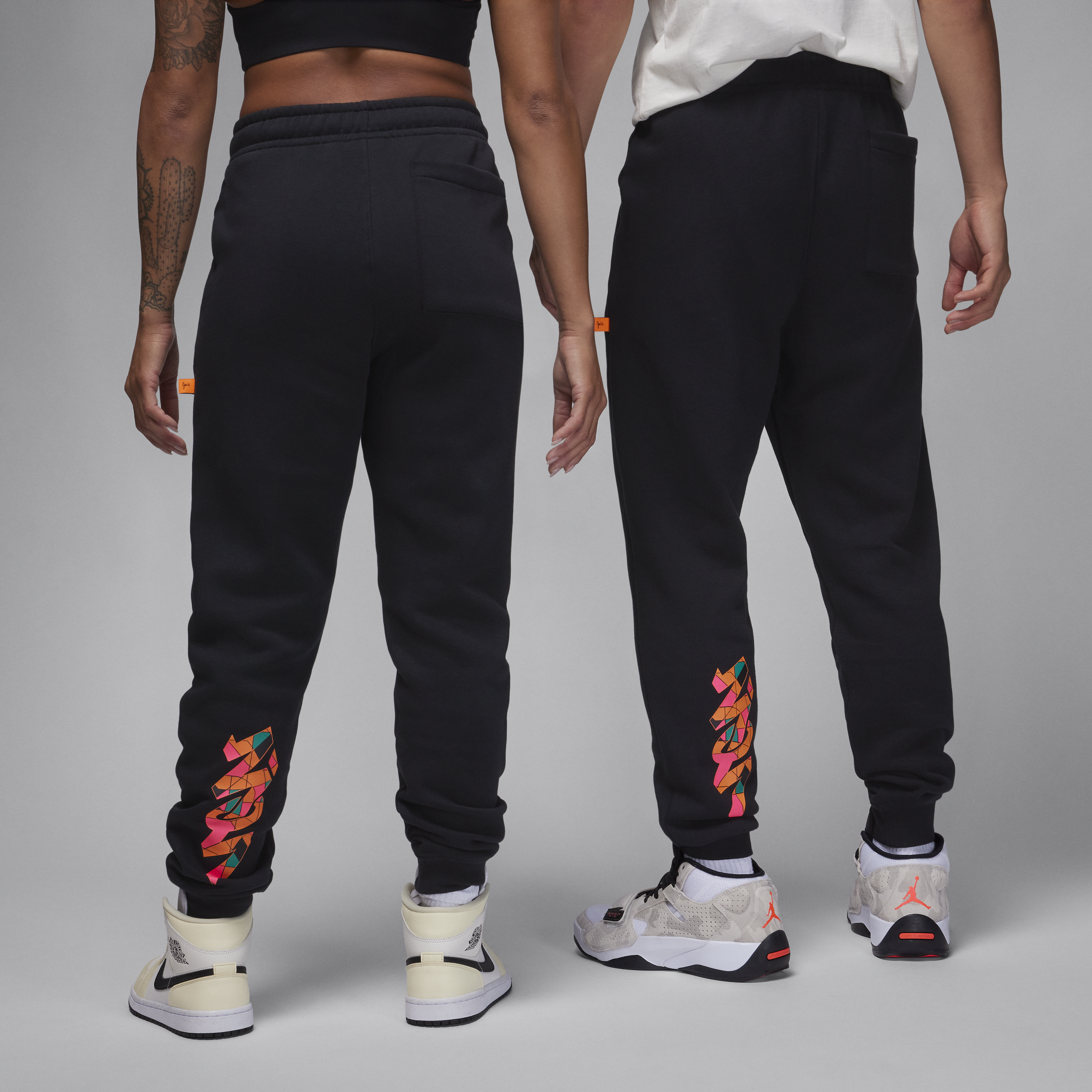 Nike Zion fleecebroek met graphic Zwart