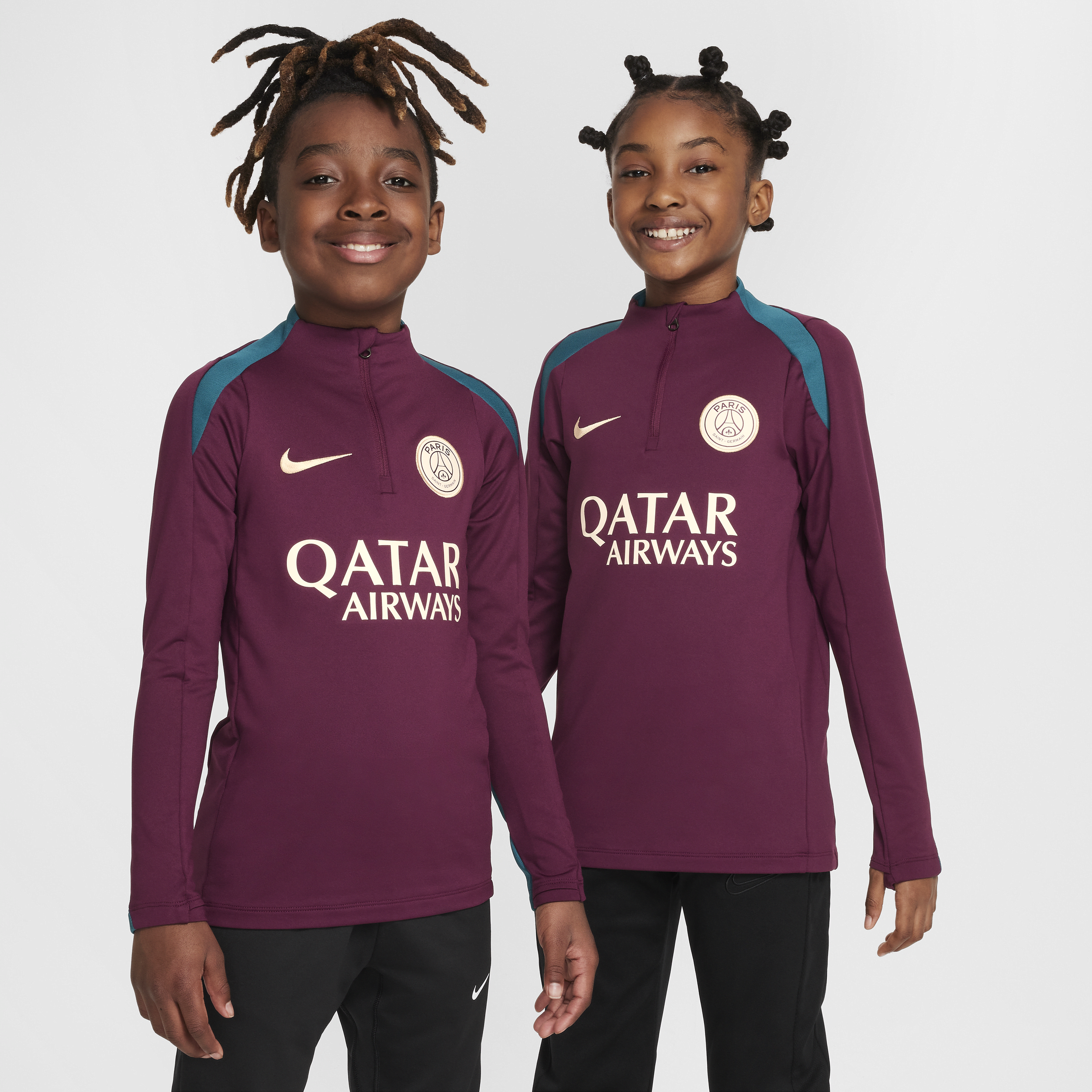 Haut d'entraînement de football Nike Dri-FIT Paris Saint-Germain Strike pour ado - Rouge