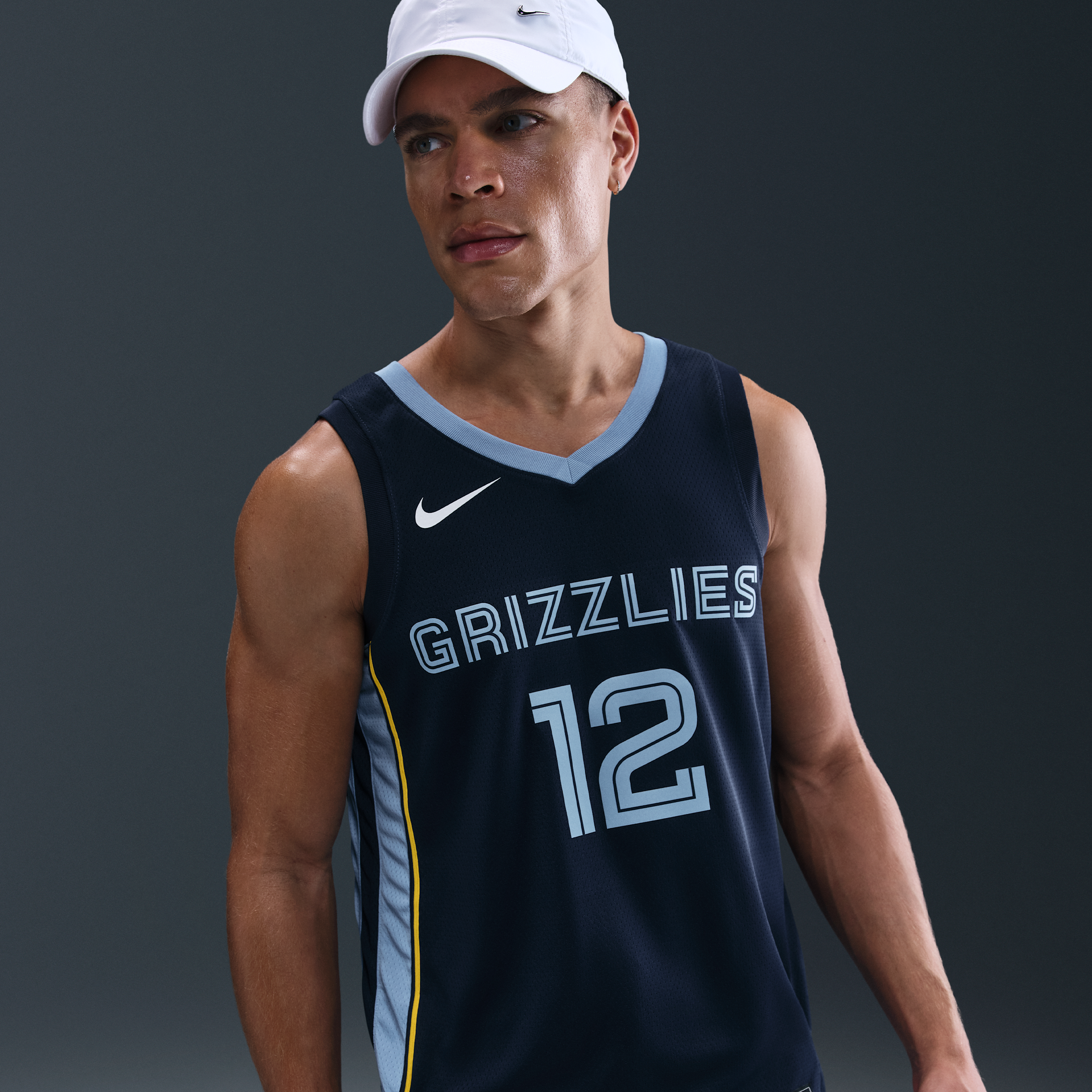Thumbnail - Memphis Grizzlies Icon Edition Nike Dri-FIT NBA Swingman Trikot für Herren - Blau