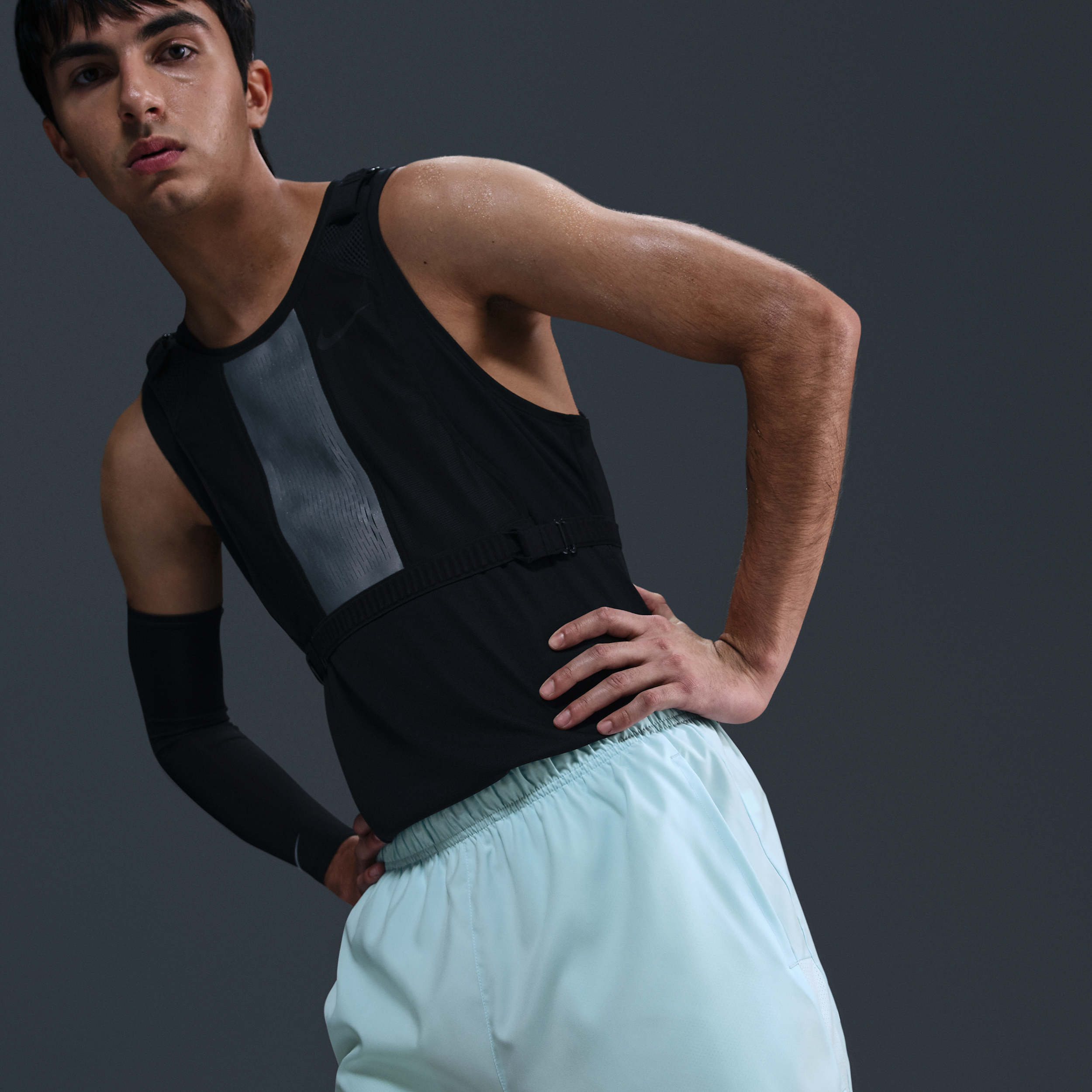 Short de running avec sous-short intégré Dri-FIT 13 cm Nike Challenger Flash pour homme - Bleu