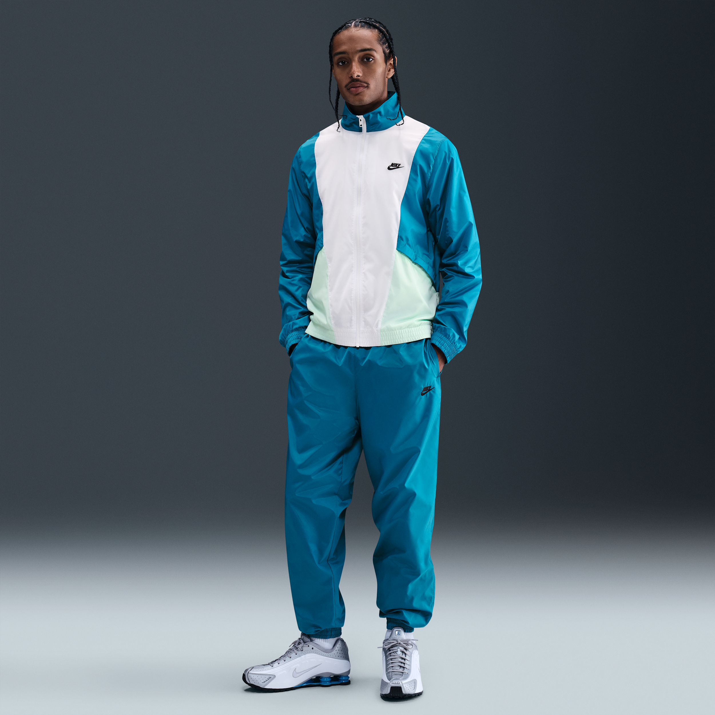 Nike Club Mens Woven Tracksuit - Blue - Nylon