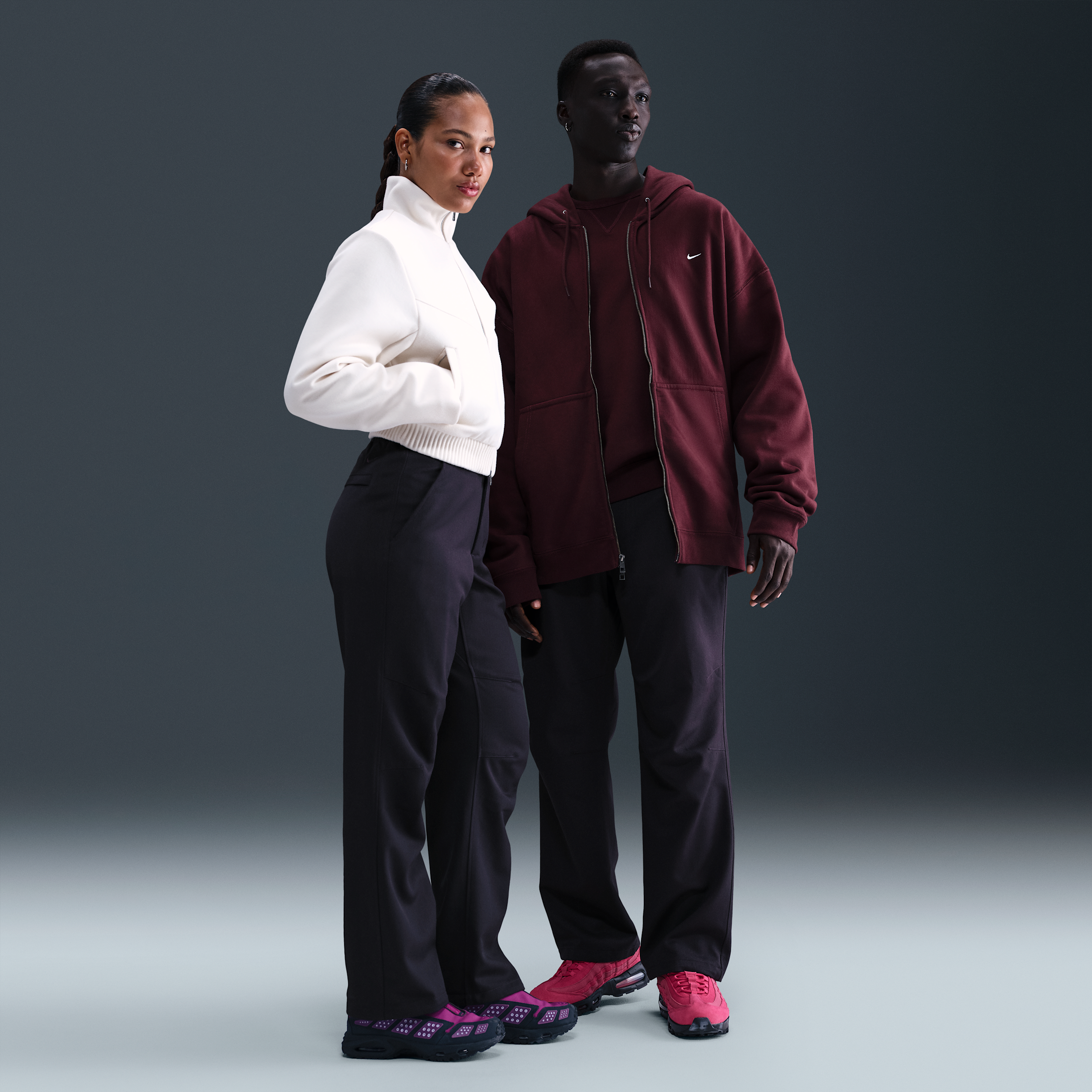 Nike Wool Classics Woven Trousers - Purple - Wool/Polyester/Elastane