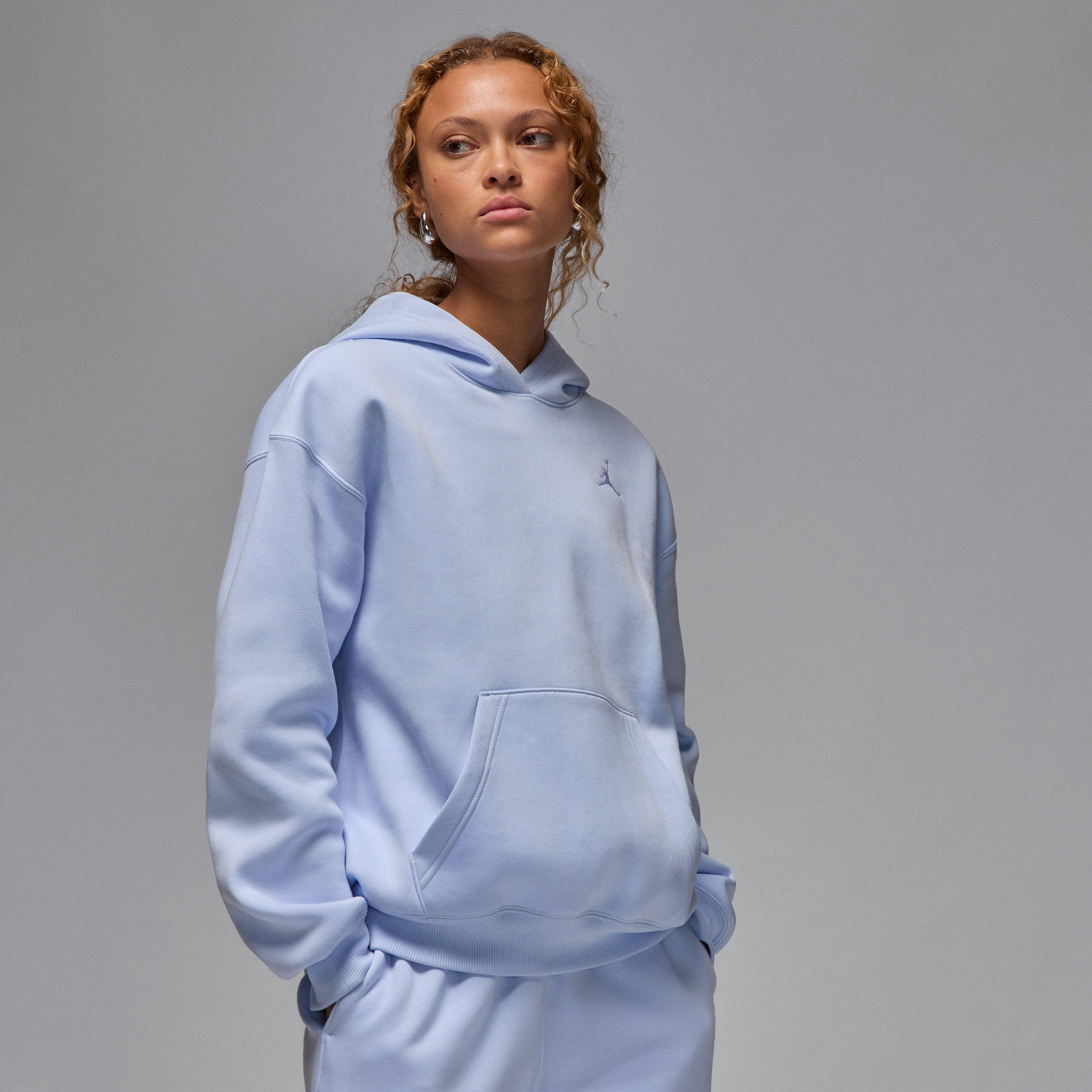 Sweat à capuche Jordan Brooklyn Fleece pour femme - Bleu