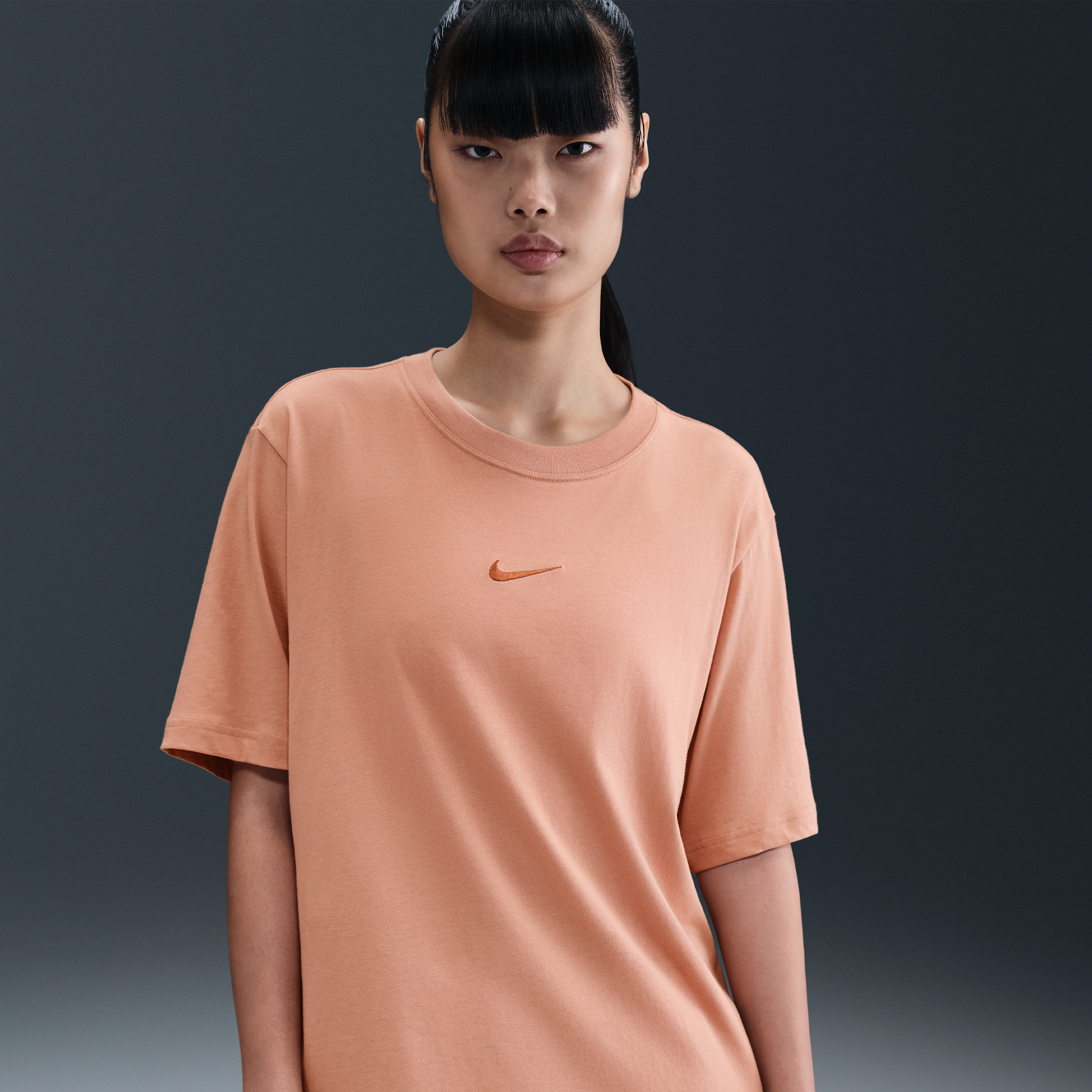 Nike Sportswear Women's T-Shirt - Pink - Organic Cotton Minimum - 50% Organic Cotton