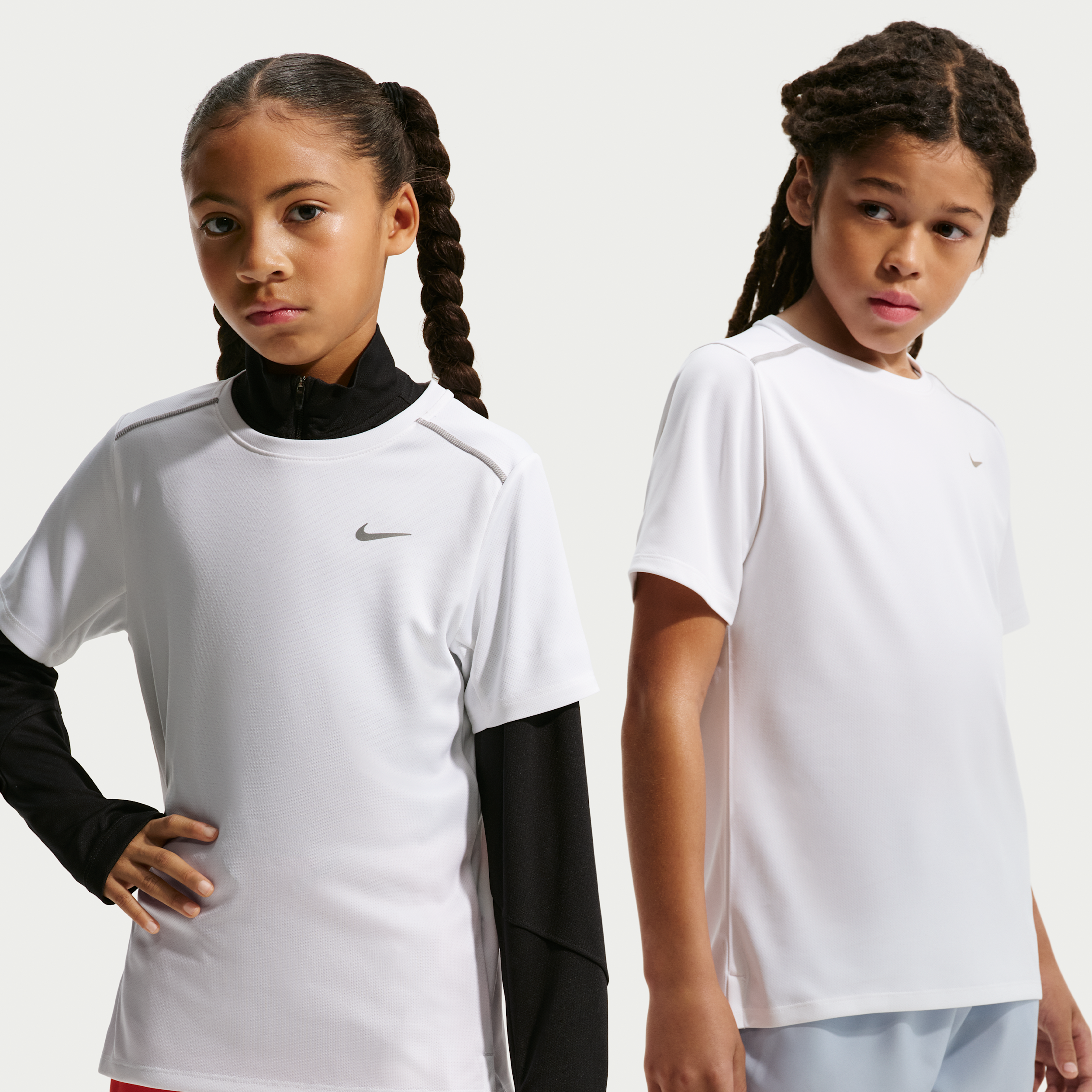 Maglia a manica corta Dri-FIT Nike Miler – Ragazzo/a - Bianco