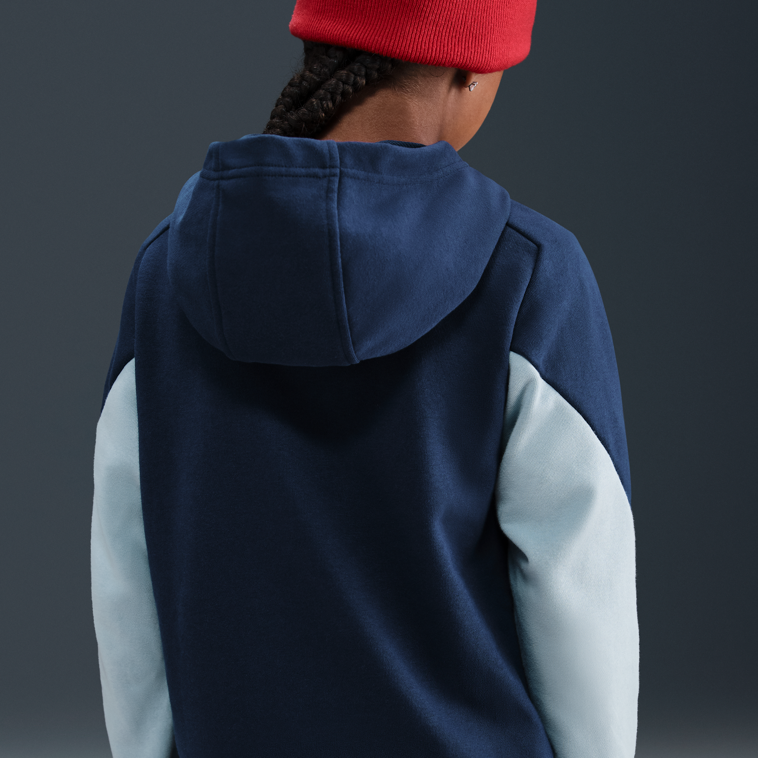 Thumbnail - Nike Multi Dri-FIT-Fleece-Hoodie (ältere Kinder) - Blau