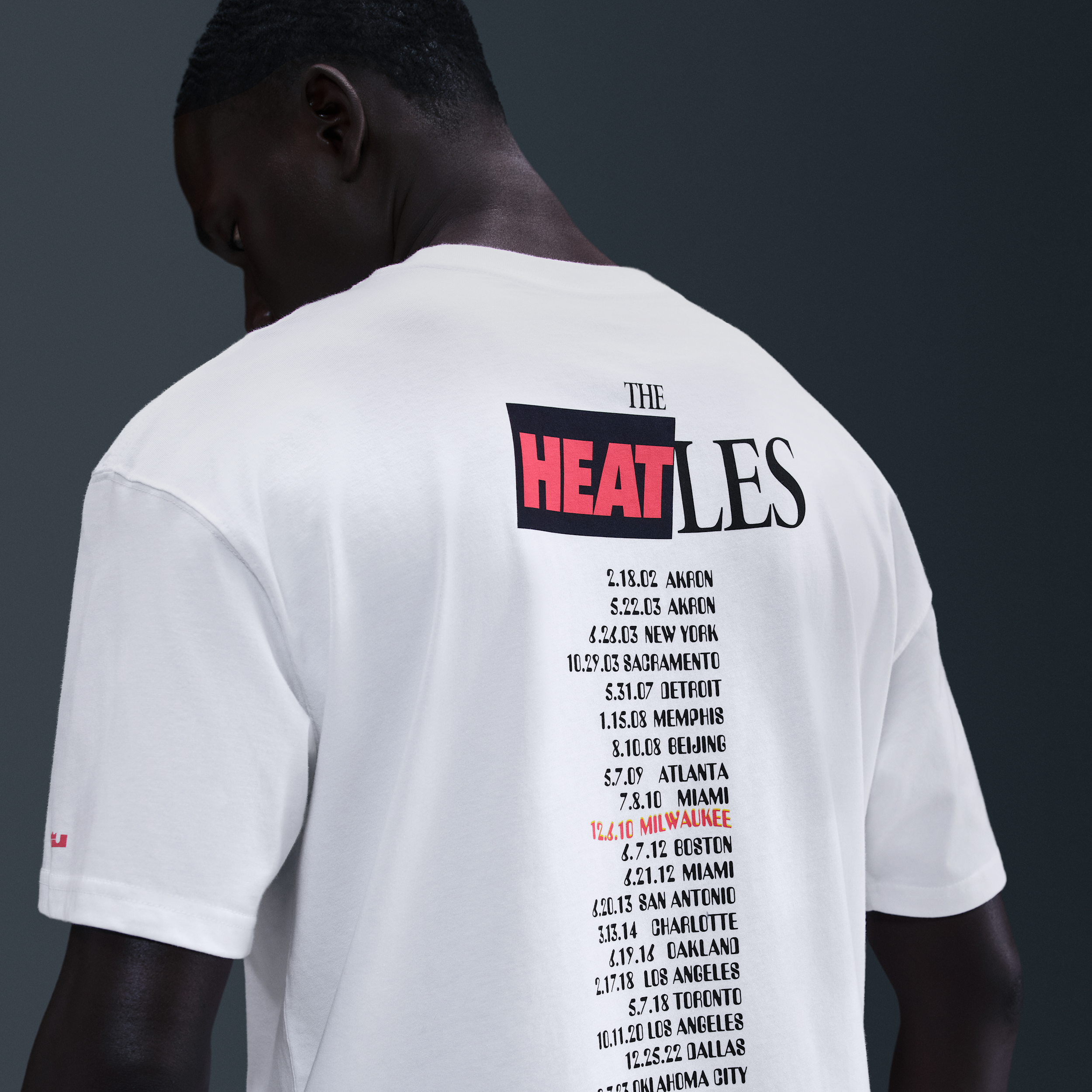 Thumbnail - LeBron "Heat Wave" Basketball-T-Shirt (Herren) - Weiß