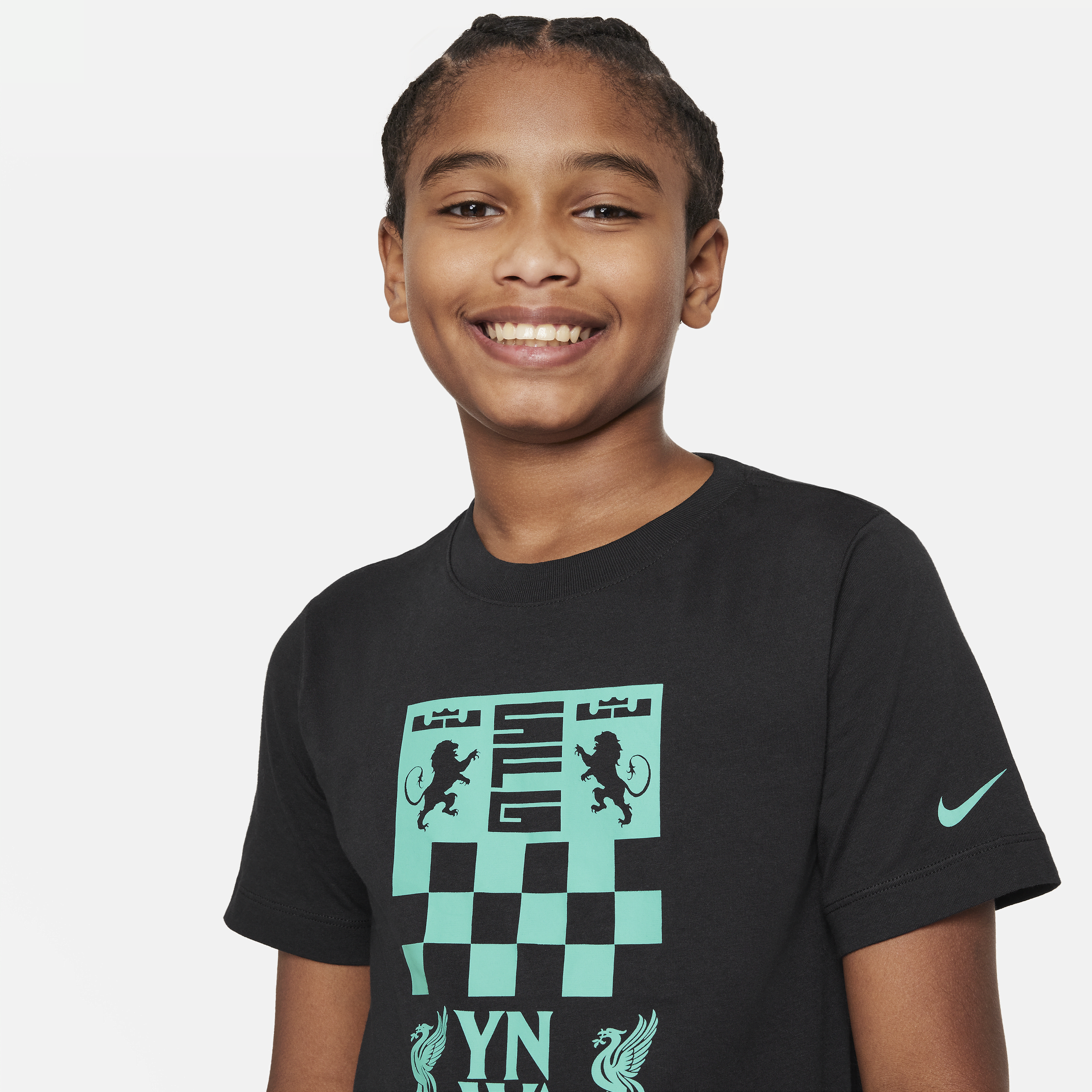 Nike LeBron x Liverpool FC voetbalshirt voor kids Zwart