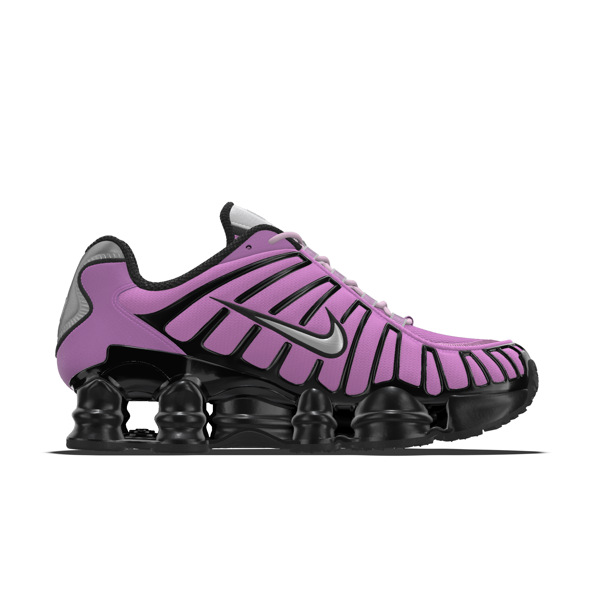 Chaussure personnalisable Nike Shox TL By You pour femme - Pourpre - 5911246739