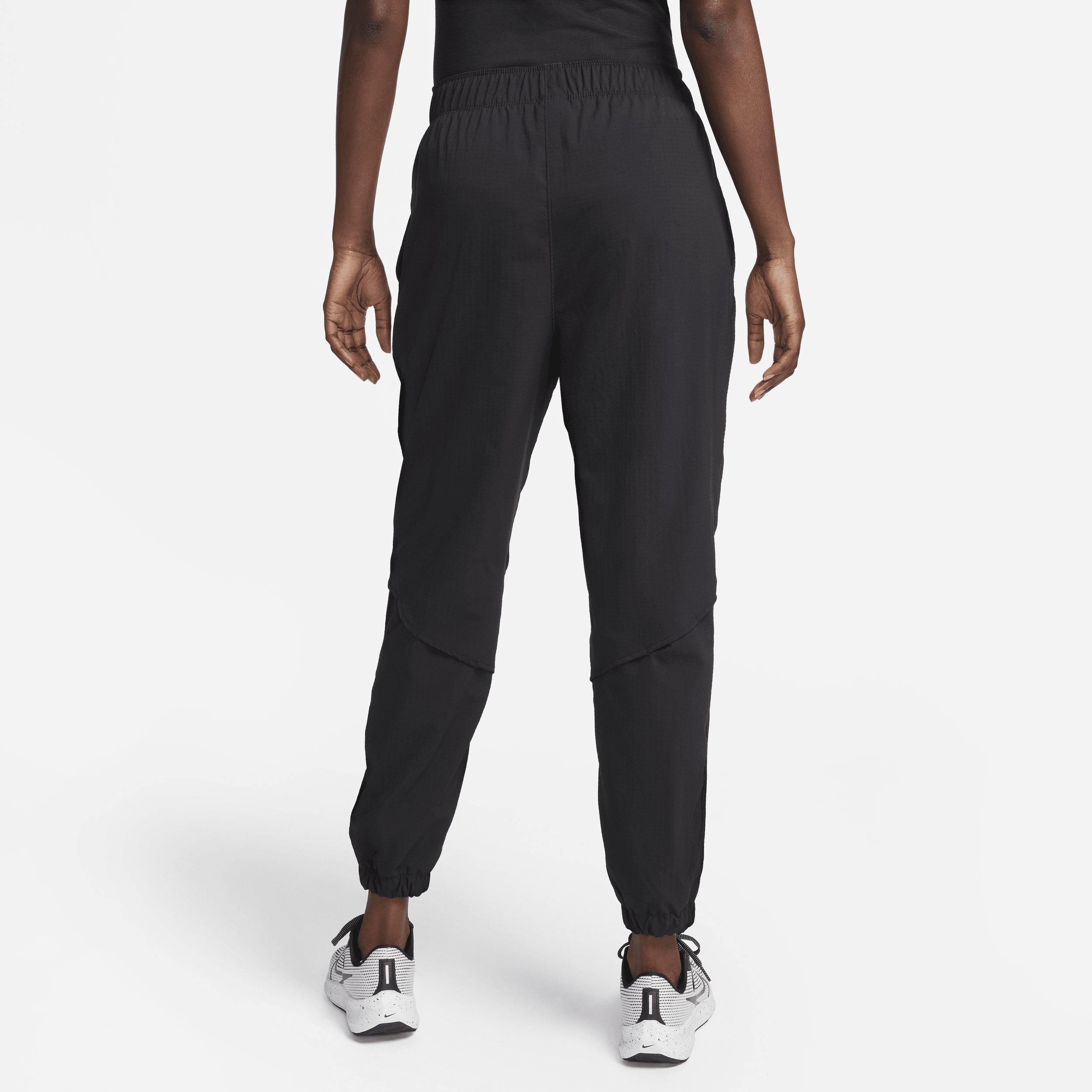 Nike Dri-FIT Fast 7 8-hardloopbroek met halfhoge taille voor warming-up voor dames Zwart