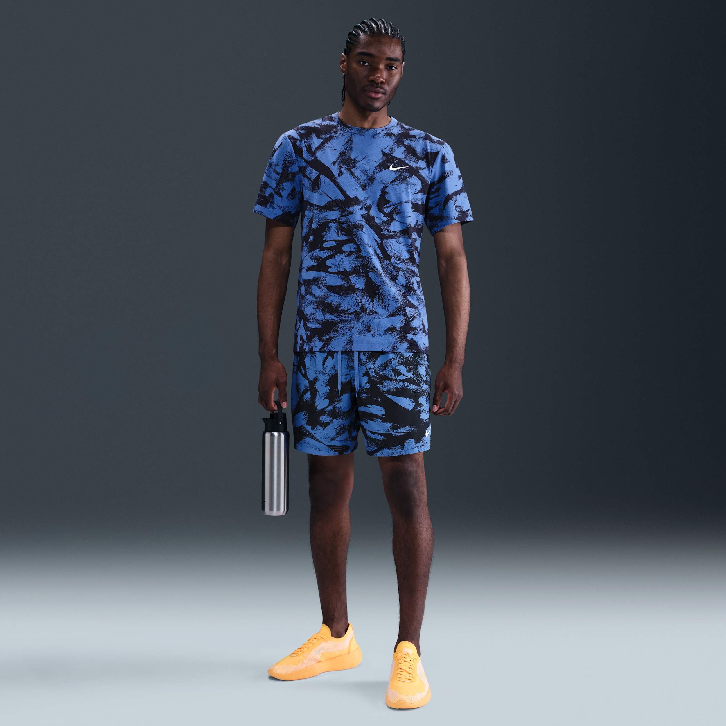 Nike Form Dri-FIT multifunctionele herenshorts zonder binnenbroek (18 cm) Blauw