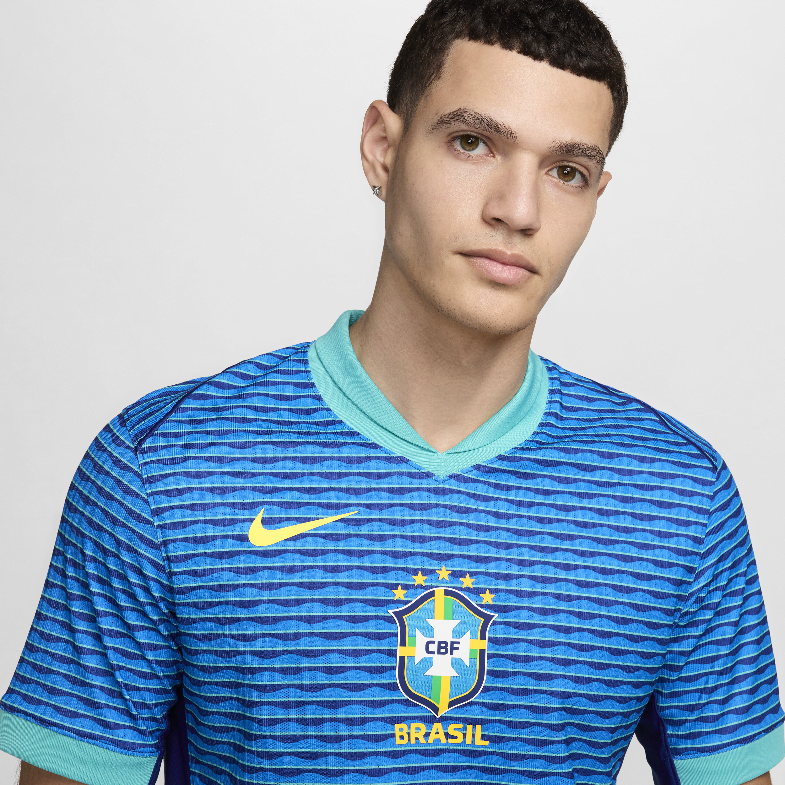 Nike Brazilië 2024 Match Uit Dri-FIT ADV authentiek voetbalshirt voor heren Blauw
