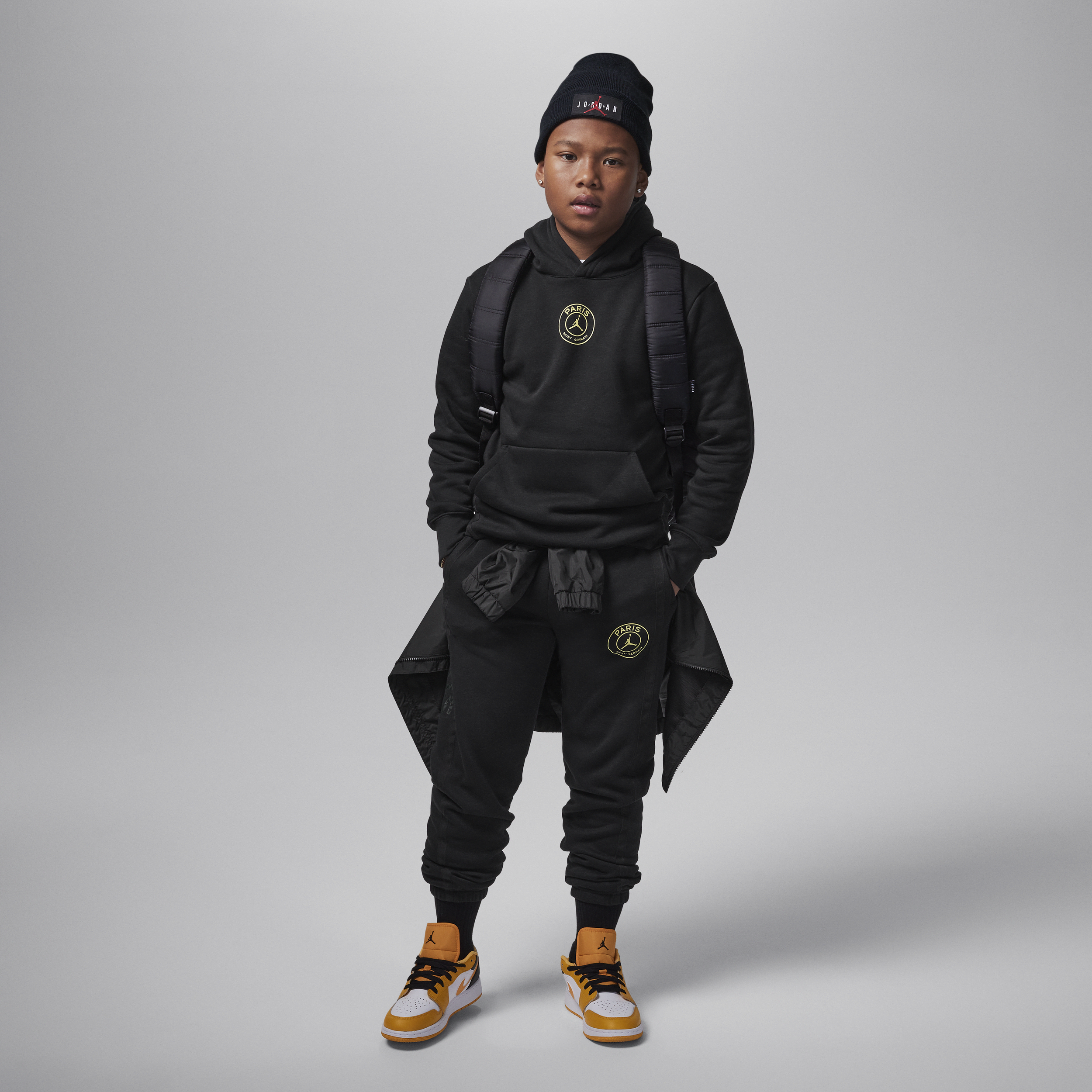 Jordan Paris Saint-Germain hoodie voor kids Zwart