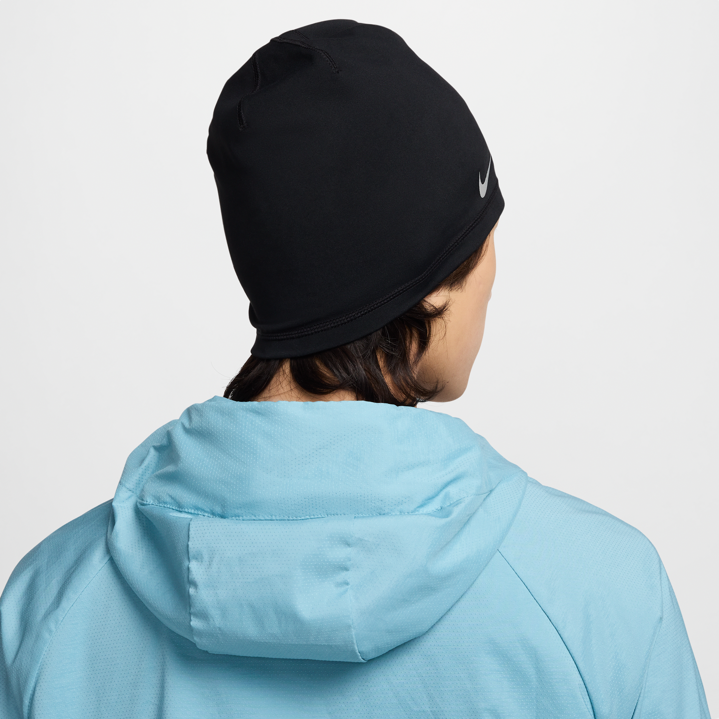 Thumbnail - Nike Peak Dri-FIT Lauf-Beanie - Schwarz