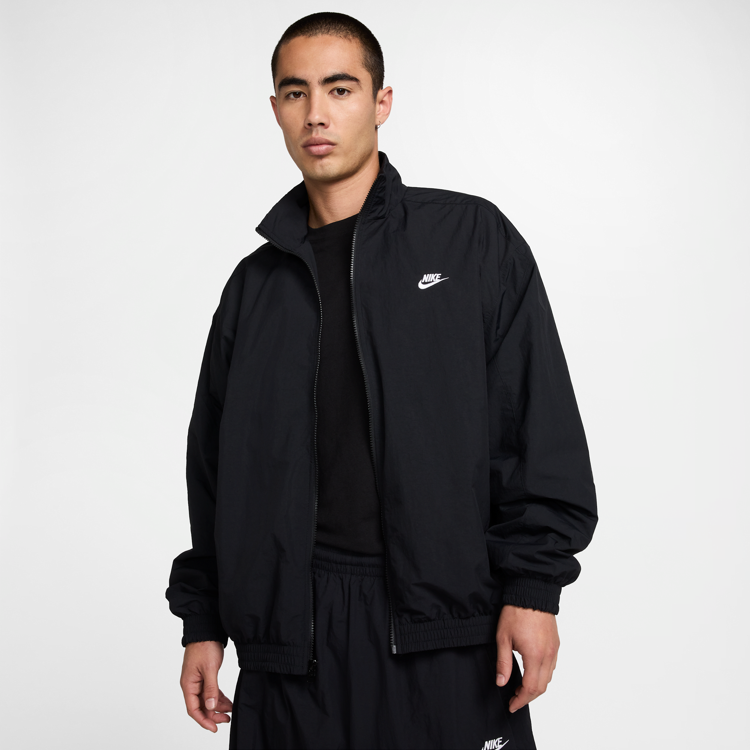 Nike Club Men's Oversized Woven Tracksuit Jacket - Black