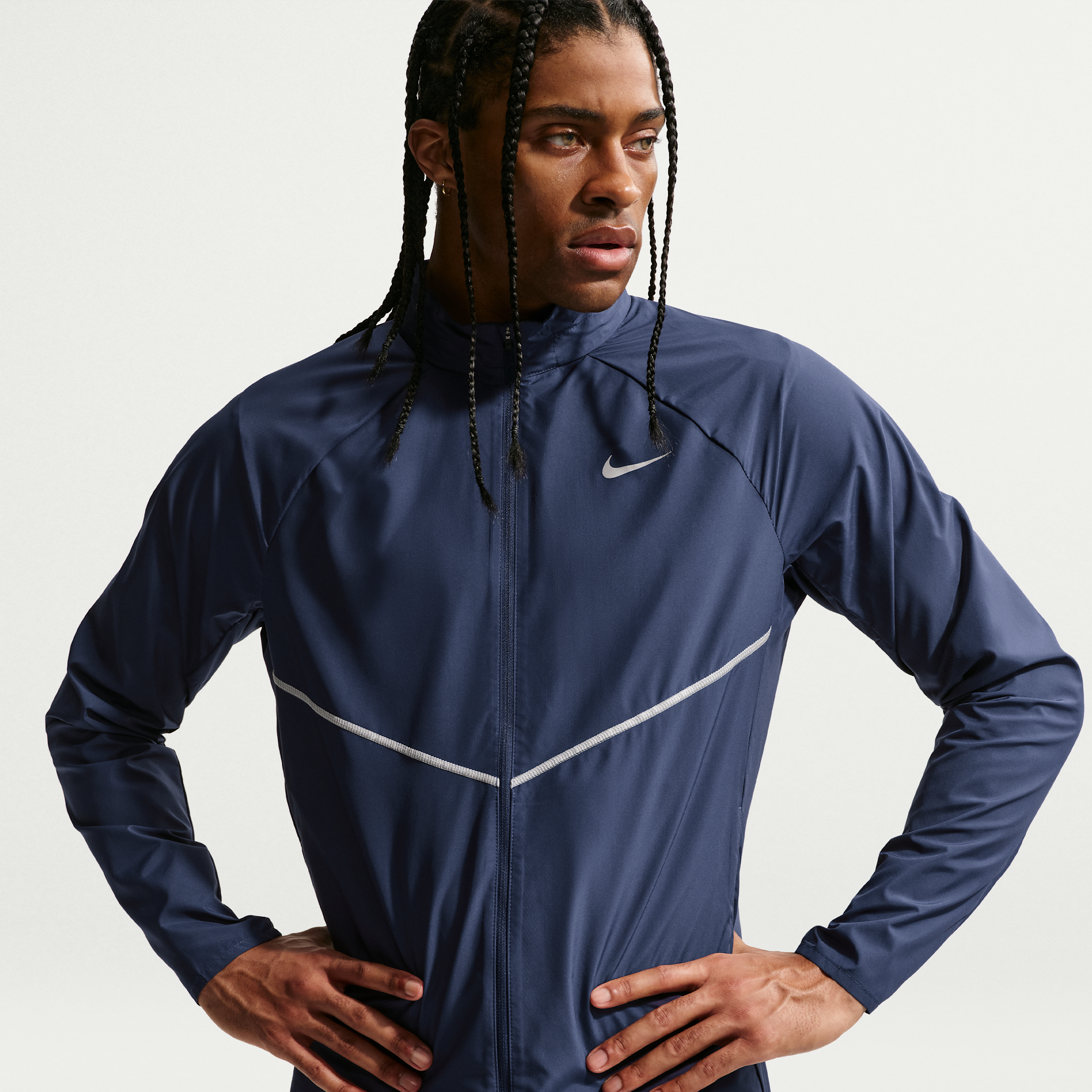 Giacca da running con protezione UV Repel Nike Miler – Uomo - Blu