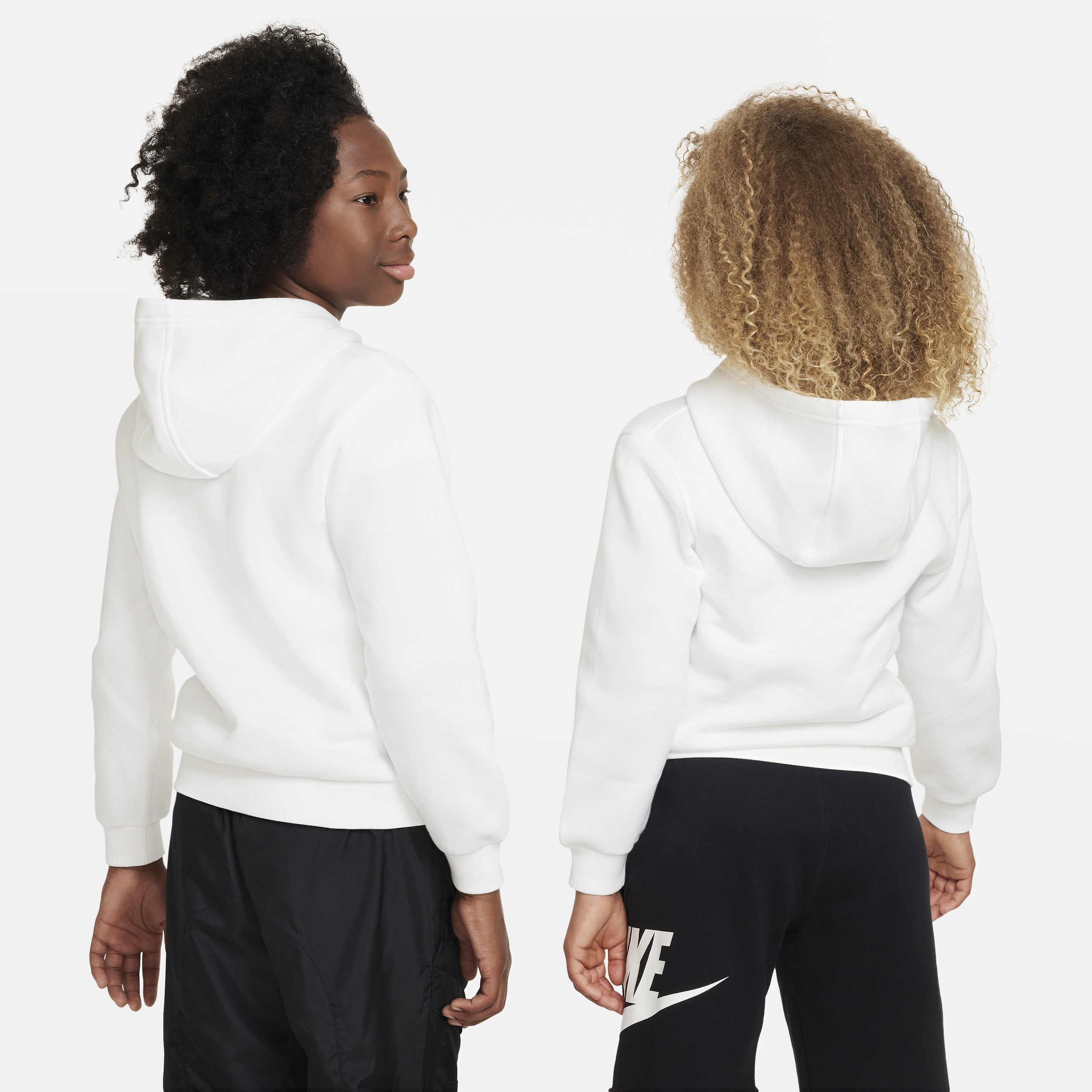 Sweat à capuche Nike Sportswear Club Fleece pour ado - Blanc