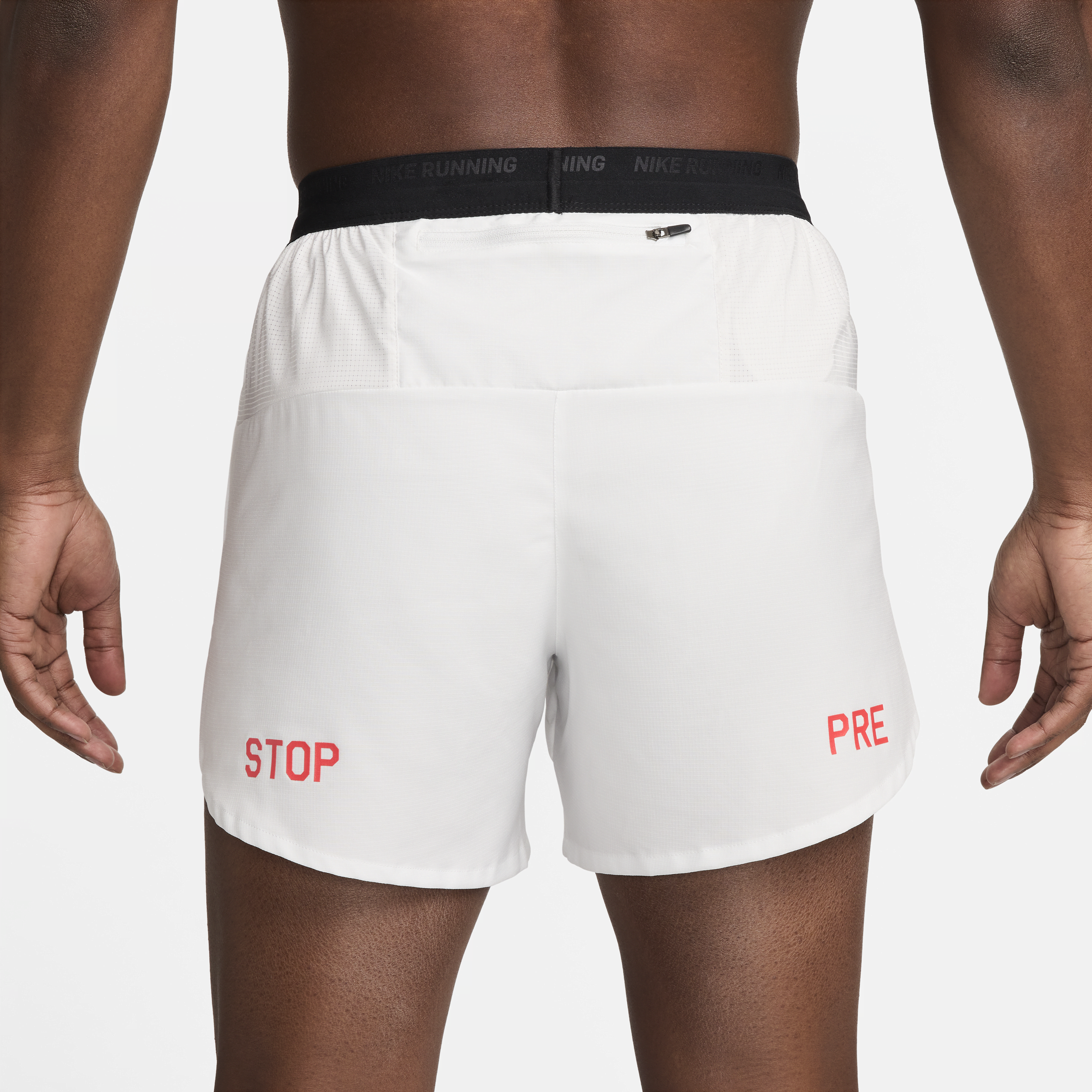 Short de running avec sous-short intégré 13 cm Nike Flex Stride Run Energy pour homme - Blanc