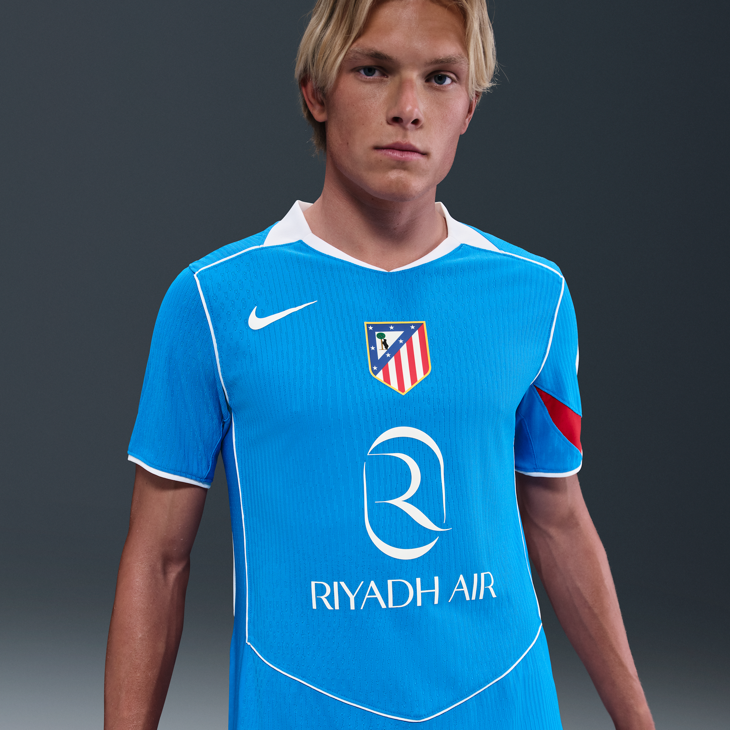 Atlético Madrid 2025/26 Match Third Mens Nike Dri-FIT ADV Total 90 Football Authentic Shirt - Blue