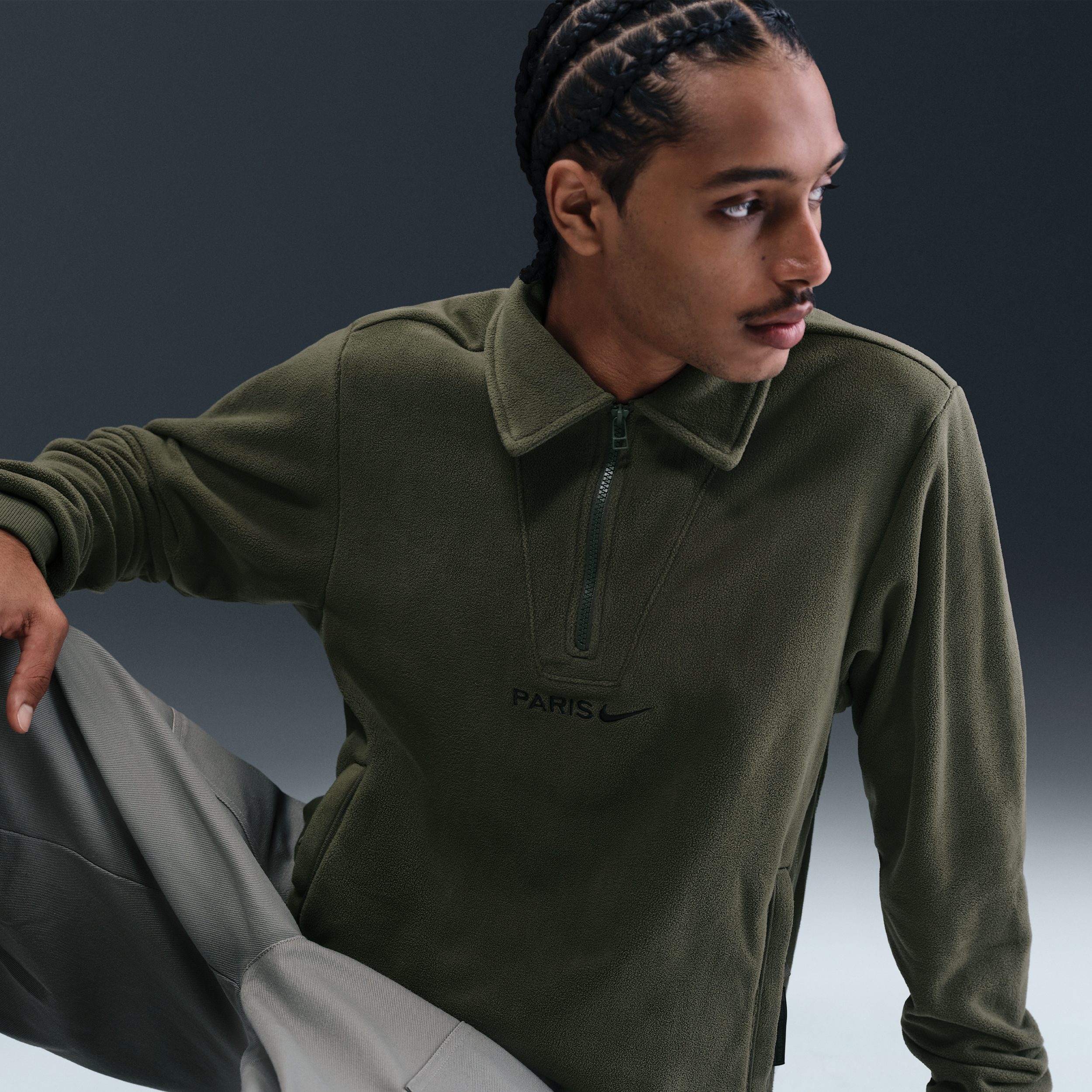 Thumbnail - Paris Saint-Germain Culture of Football Nike Therma-FIT winterfestes Fußballoberteil (Herren) - Grün