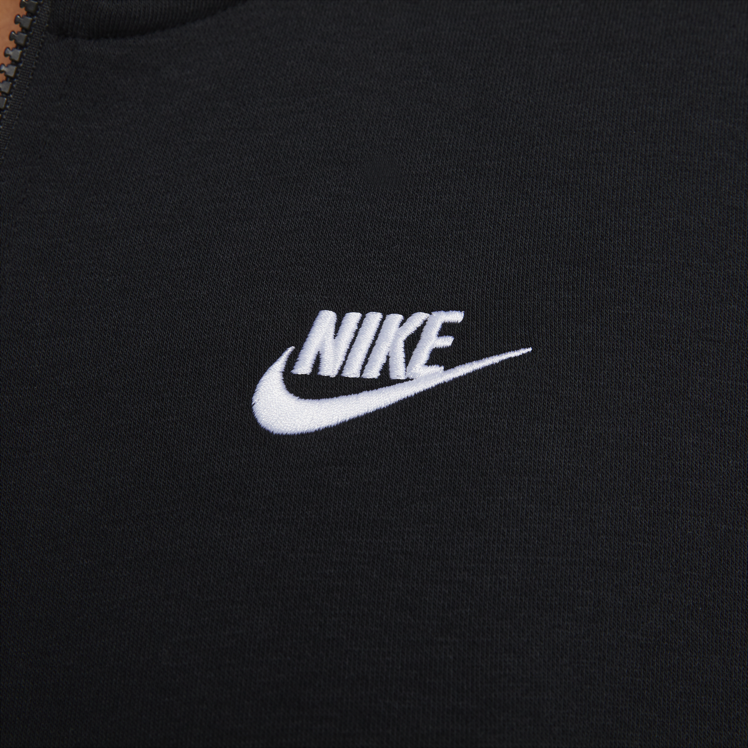 Sweat à capuche et zip Nike Sportswear Club Fleece pour Homme - Noir