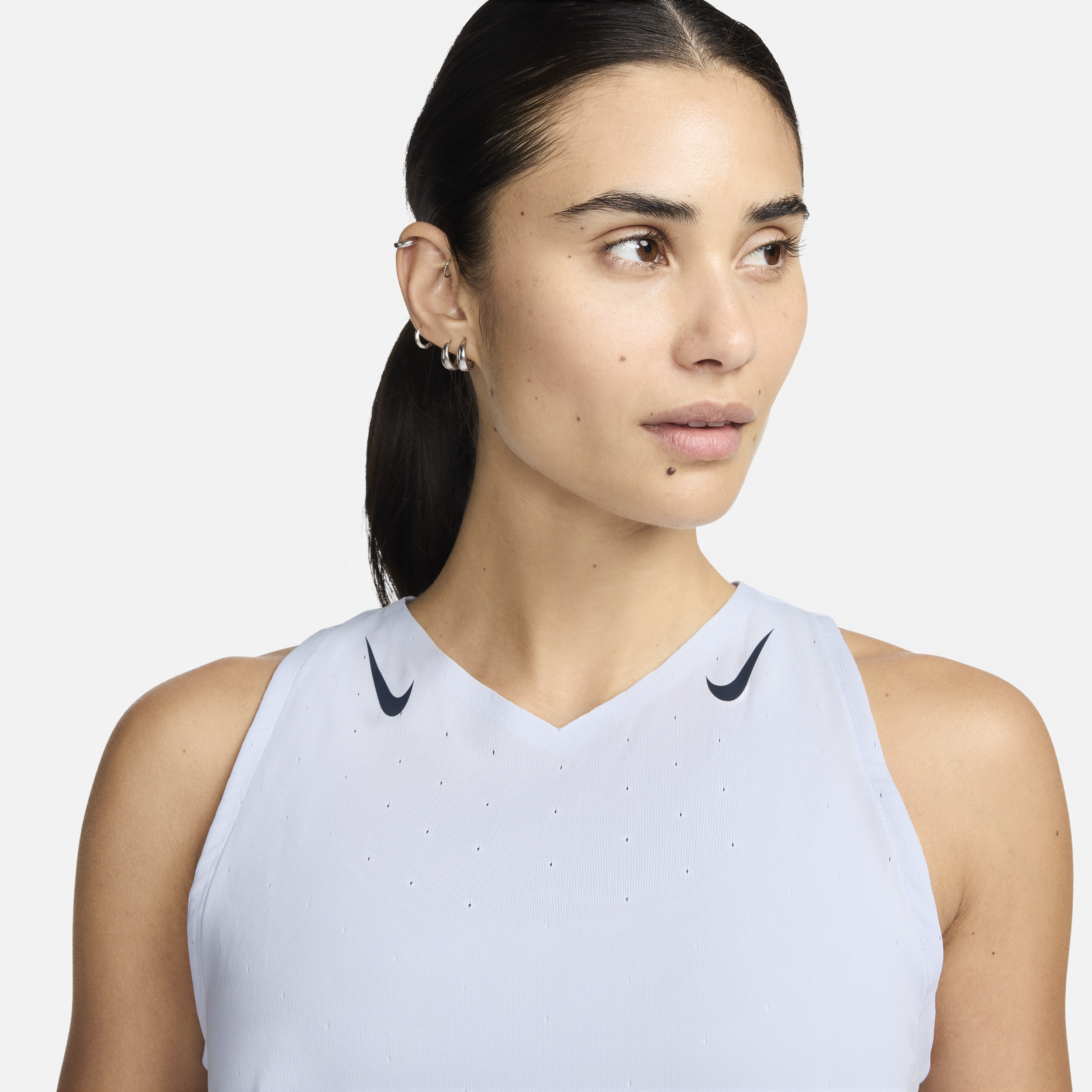 Maillot de running Dri-FIT ADV Nike AeroSwift pour femme - Gris