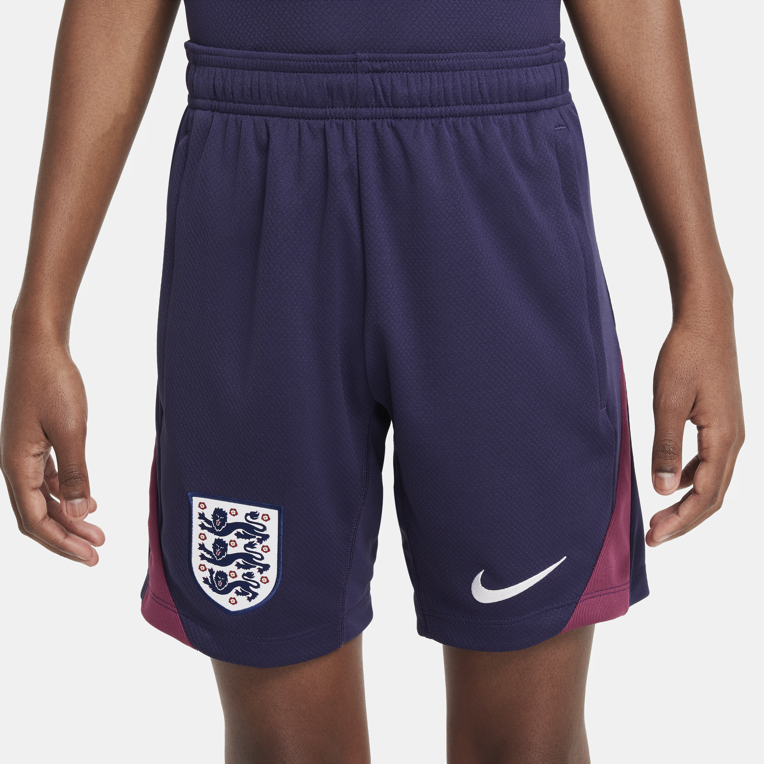 Nike Engeland Strike Dri-FIT knit voetbalshorts voor kids Paars