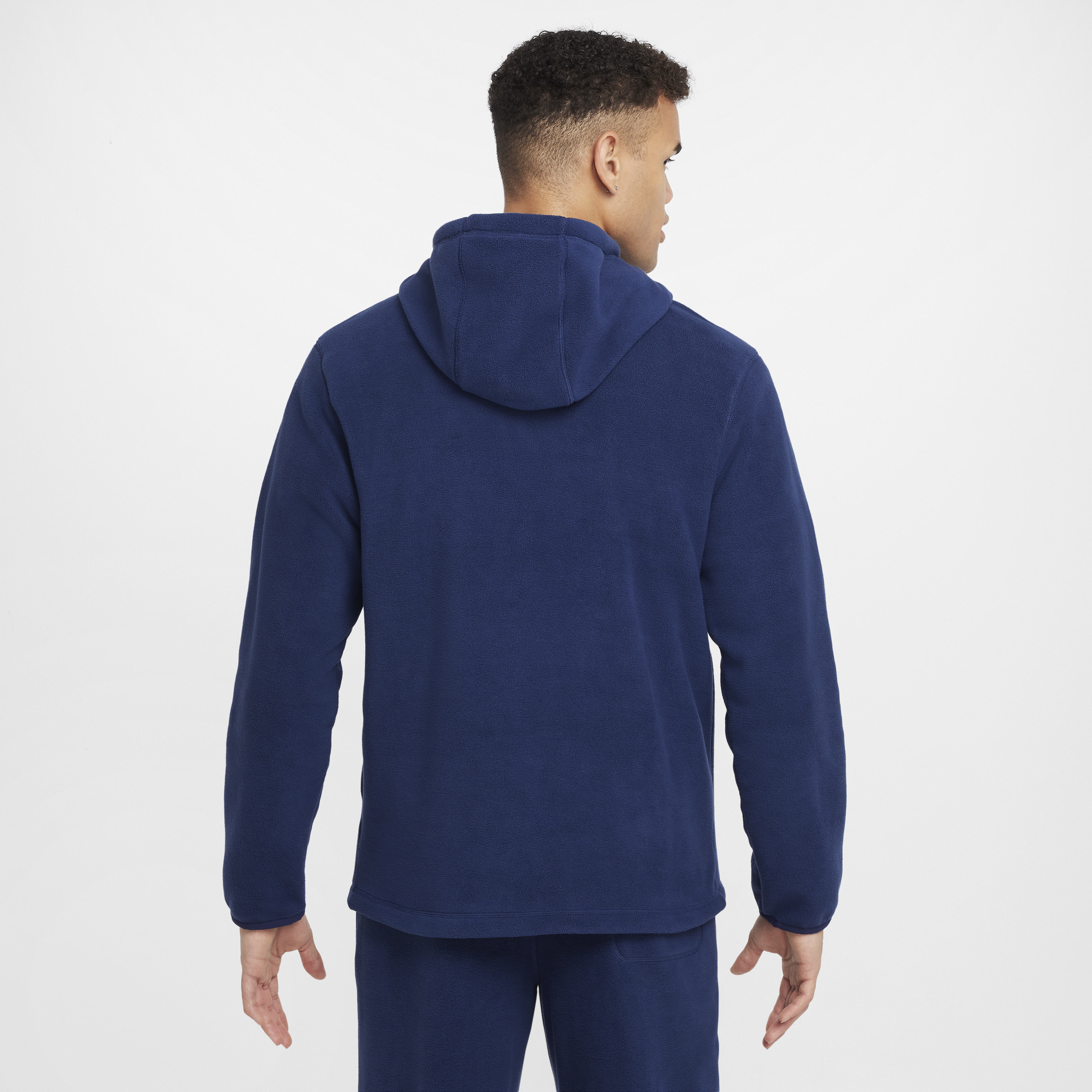 Sweat à capuche d'hiver Nike Club pour homme - Bleu