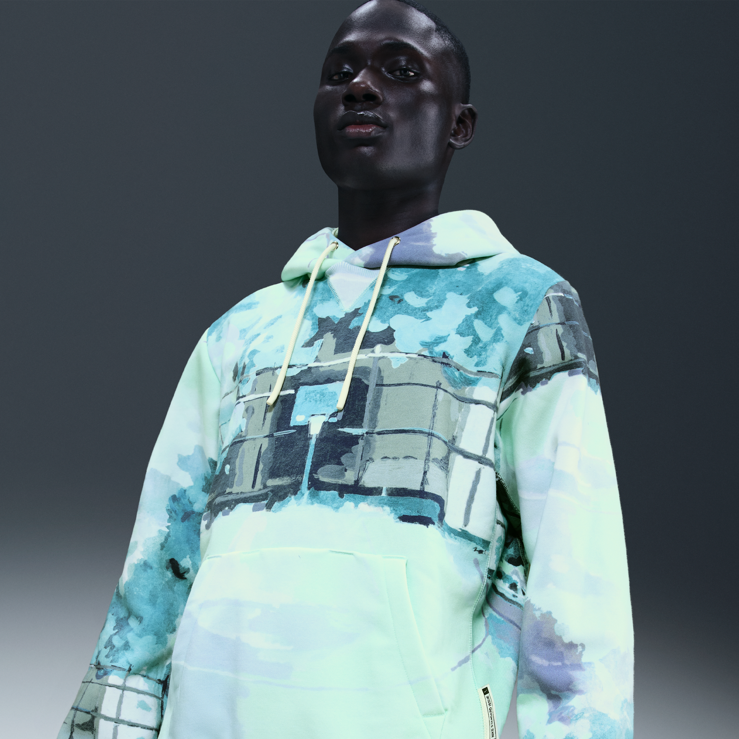 Thumbnail - Nike Standard Issue Therma-FIT Basketball-Hoodie (Herren) - Grün